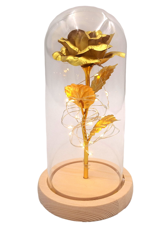 LED-nachtlampje Roos met mogelijkheid tot personalisatie door gravure, romantisch cadeau, hoogte 21,5 cm, zacht licht, ideale decoratie voor de slaapkamer