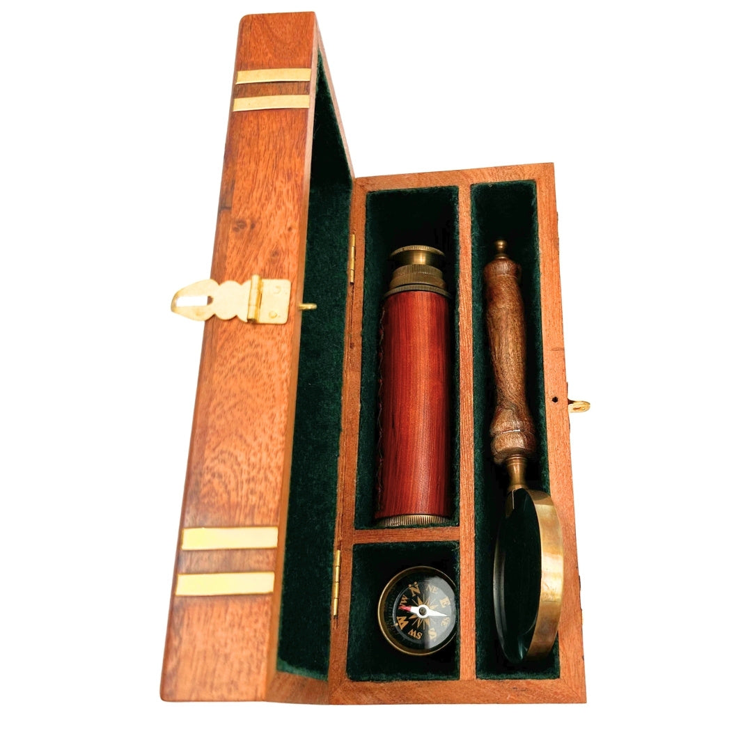 Exclusieve retro cadeauset met gravure