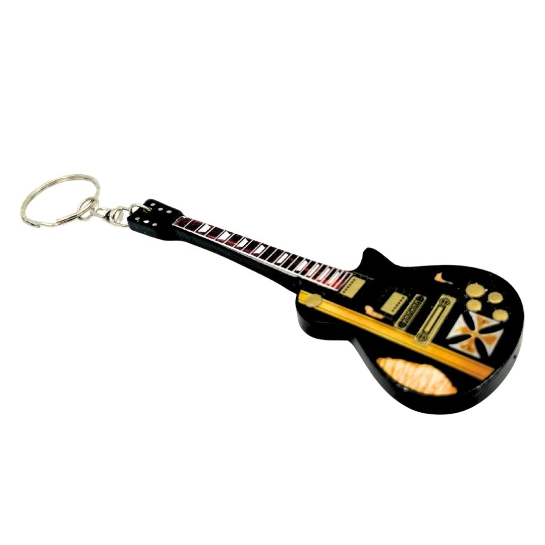 Sleutelhanger gitaar Metallica James Hetfield Iron Cross met mogelijkheid tot personalisatie met gravure