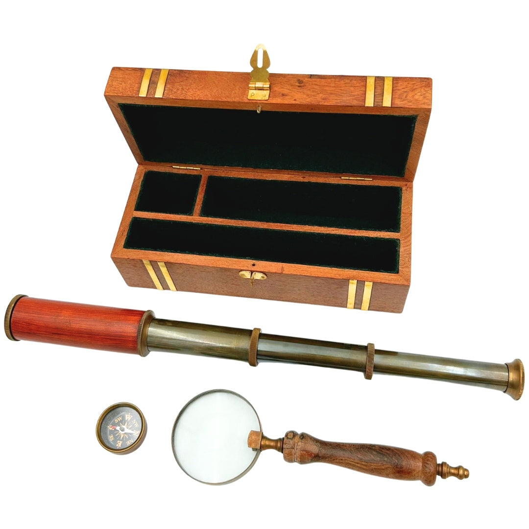 Exclusieve retro cadeauset met gravure