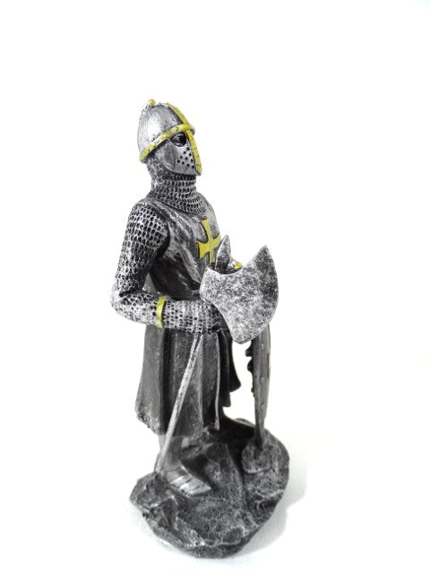Ridderfiguur - kruisvaarder 18cm met mogelijkheid tot personalisatie met gravure