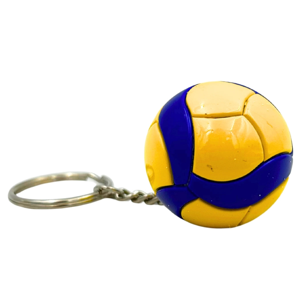 Sportieve sleutelhanger volleybal met gravure