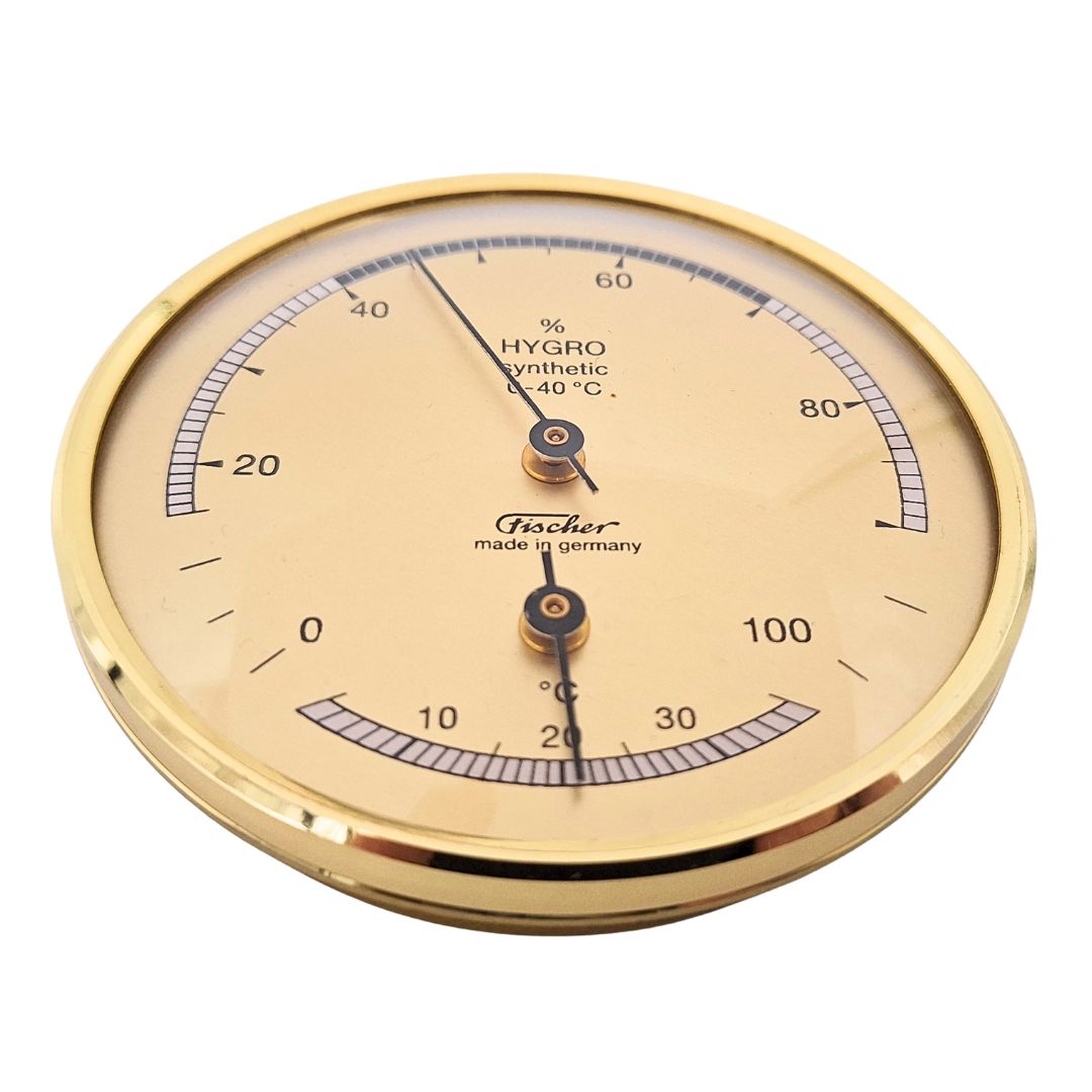 Fischer 123TMS hygrometer en thermometer voor thuis met mogelijkheid tot personalisatie door gravure
