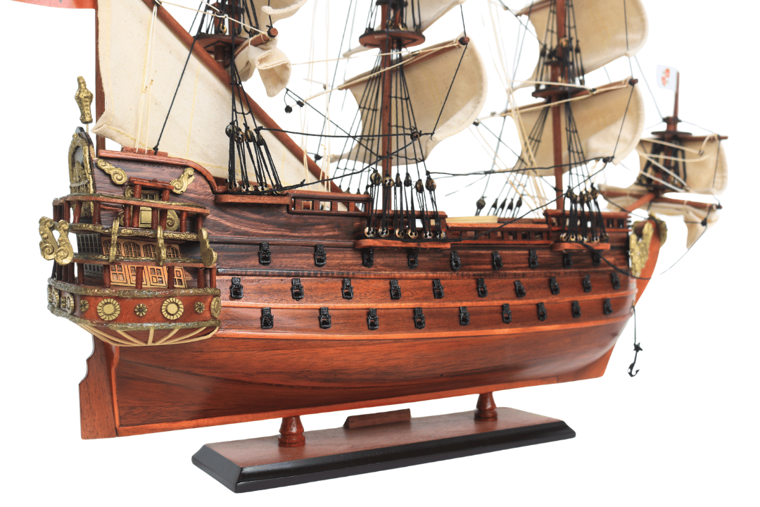 Exclusief model van het zeilschip San Felipe – SF4, mogelijkheid tot personalisatie door gravure