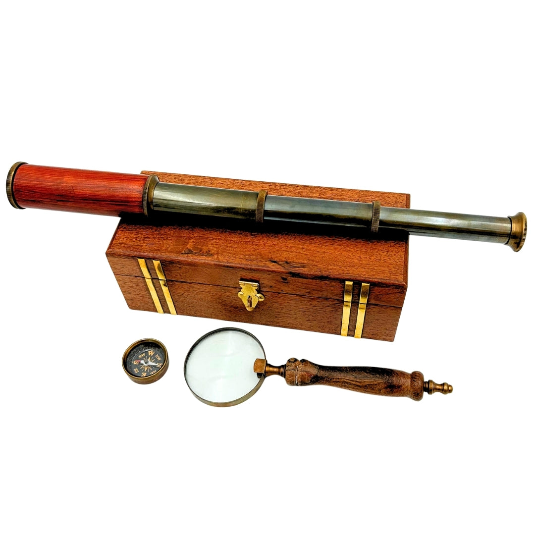 Exclusieve retro cadeauset met gravure