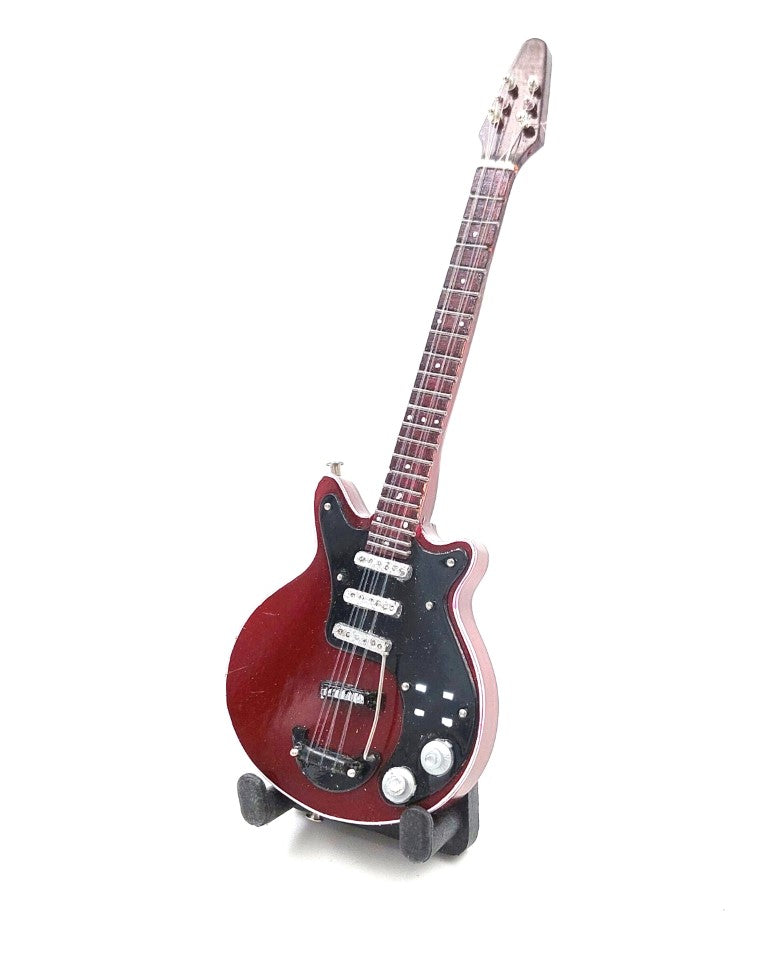 Mini-gitaar 15cm in Brian May-stijl met personaliseerbare gravure
