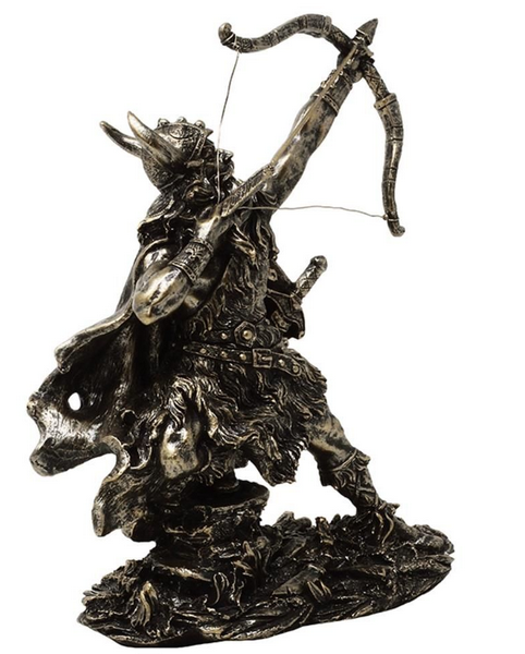 Decoratief beeldje Viking MC-23142 met mogelijkheid tot personalisatie met gravure, hoogte 19,5 cm, polyresin, ideaal als cadeau