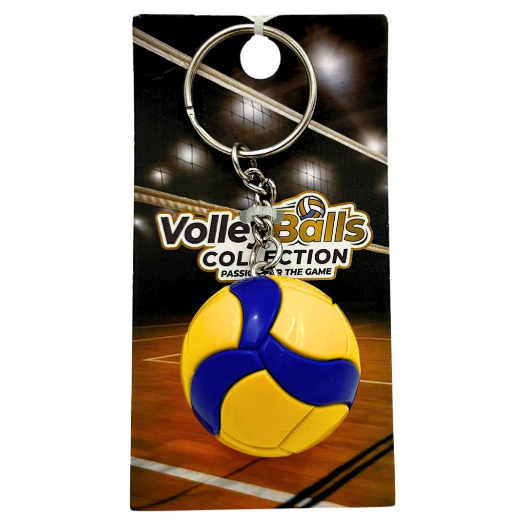 Sportieve sleutelhanger volleybal met gravure
