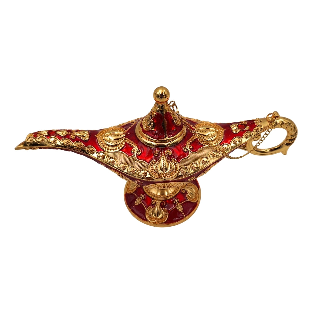 Aladdinslamp LAR met prachtige gouden versieringen, 22 x 7 x 11 cm