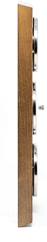 Weerstation Fischer 9171-31 met barometer, hygrometer en thermometer op houten voet met optie voor personalisatie met gravure