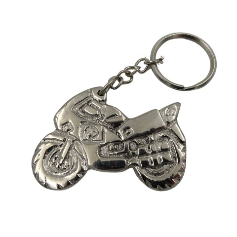 Metalen motorfietssleutelhanger MT203 met mogelijkheid tot personalisatie met gravure