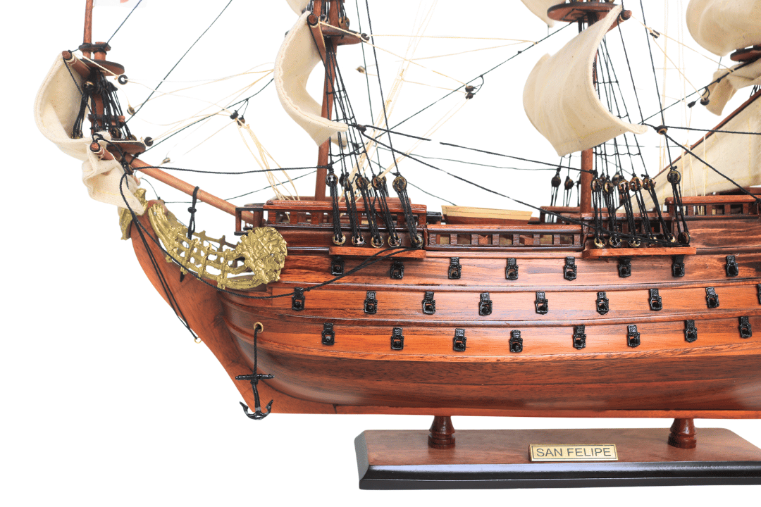 Exclusief model van het zeilschip San Felipe – SF4, mogelijkheid tot personalisatie door gravure