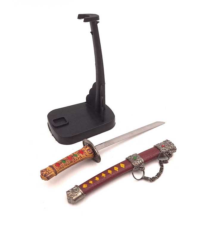 Katana - briefopener SW-199 met mogelijkheid tot personalisatie met gravure, ideaal als cadeau, hoogte 18 cm, decoratieve schede inbegrepen