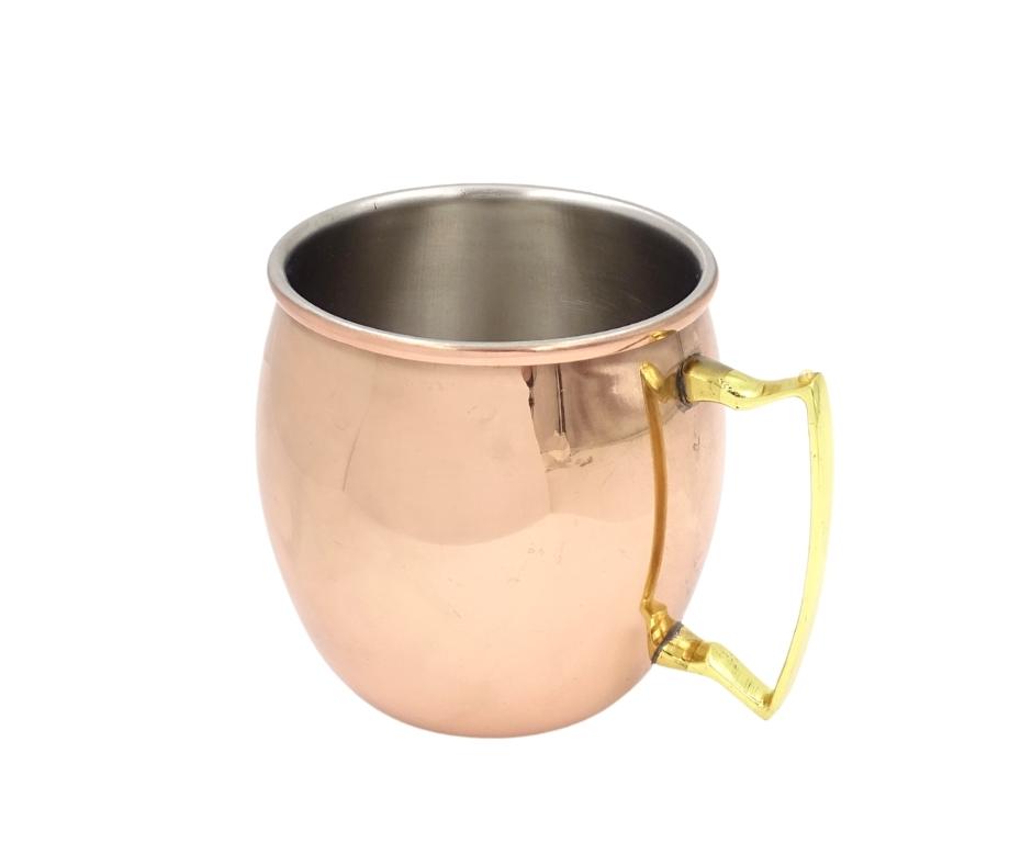 Koperkleurige mok van roestvrij staal 304 500ml met mogelijkheid tot personalisatie met gravure - ideaal als cadeau - hoogte 13,5 cm, koperkleur, model MM7012