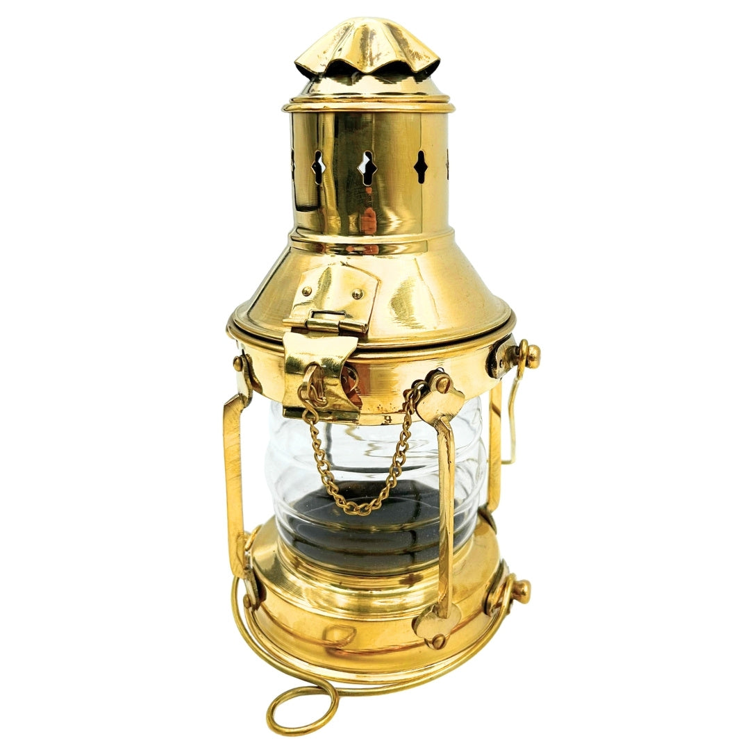 Messing retro olielamp SL10 met mogelijkheid tot personalisatie met gravure
