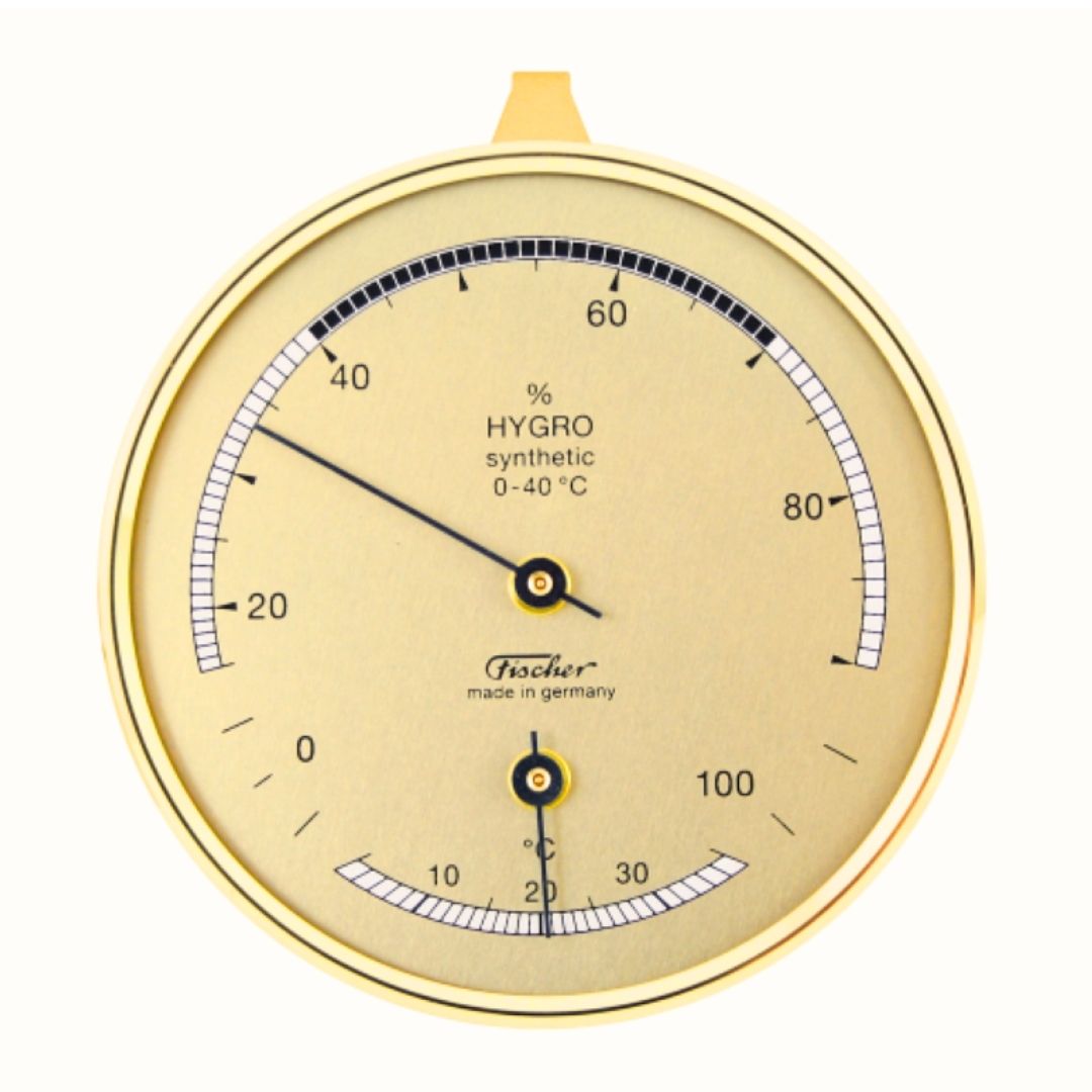 Fischer 123TMS hygrometer en thermometer voor thuis met mogelijkheid tot personalisatie door gravure