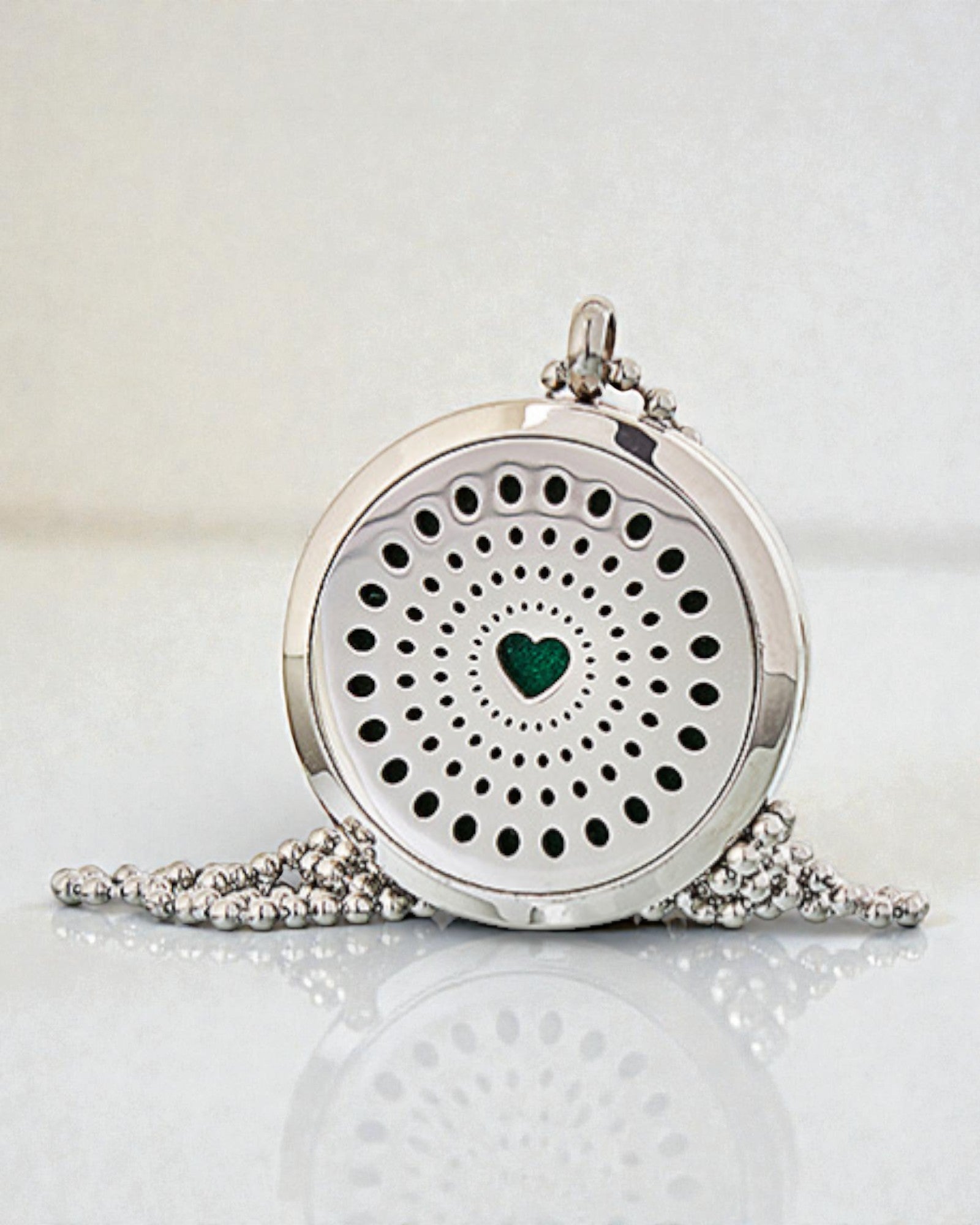 Celestia Heart – Aromatherapieketting met diamantvormig hart 30 mm