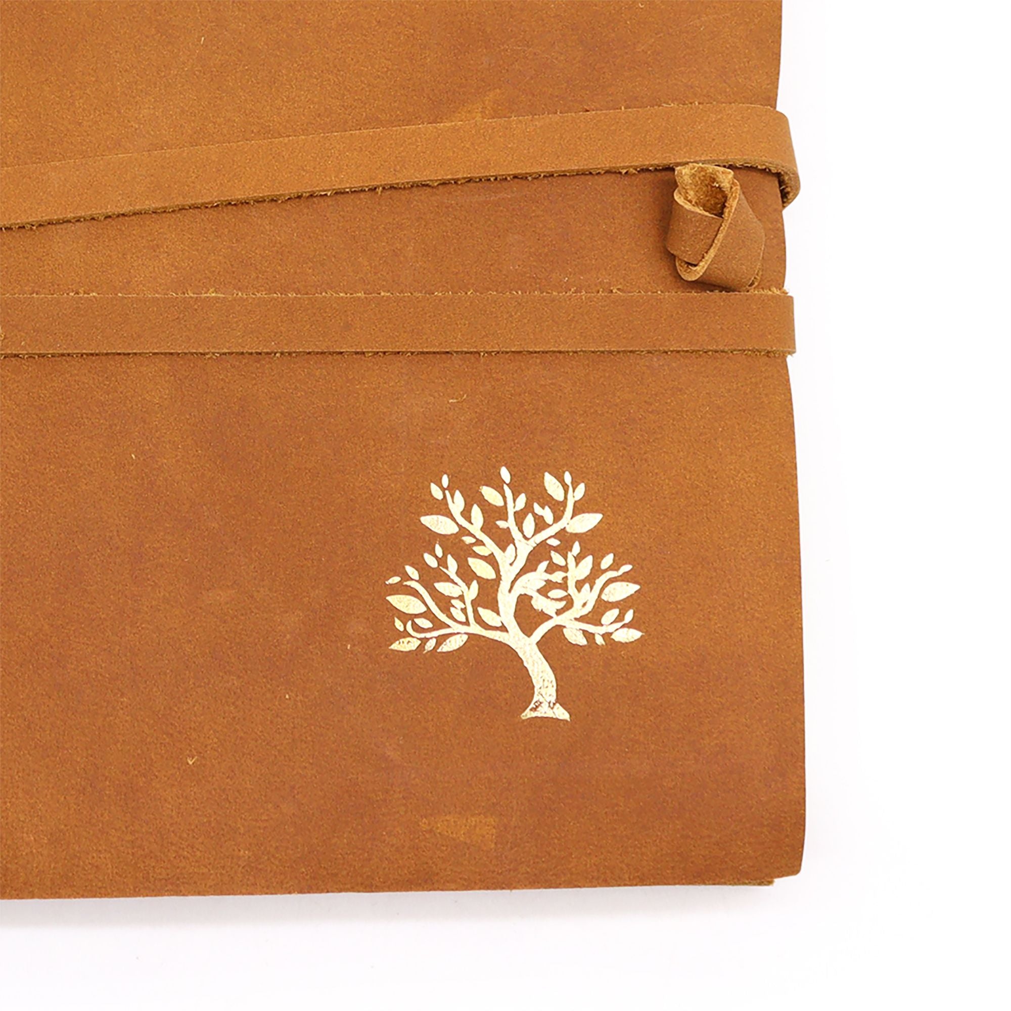 Leren notitieboek Gouden Boom