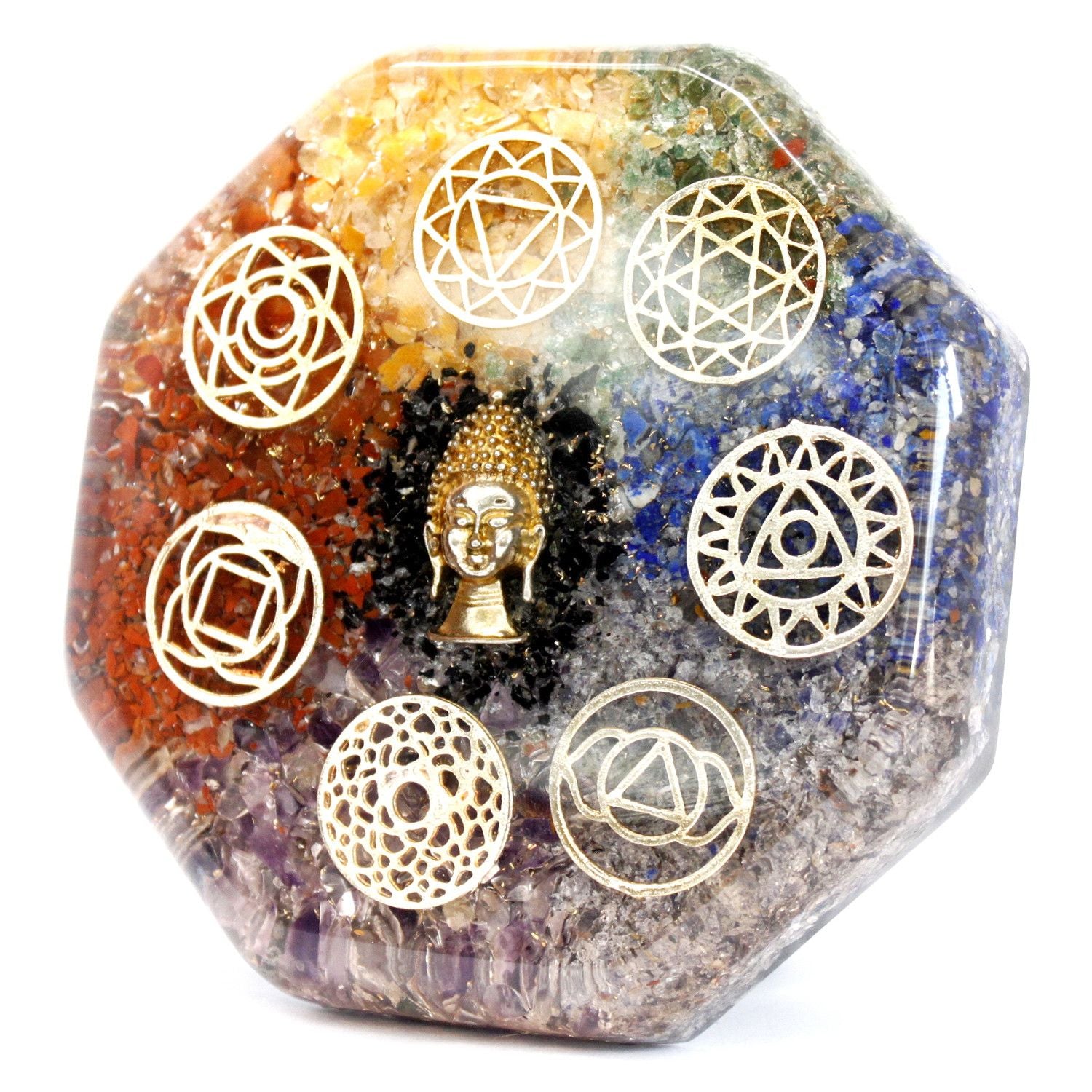 Orgoniet-powerpack voor op het bureau - Boeddha-chakra