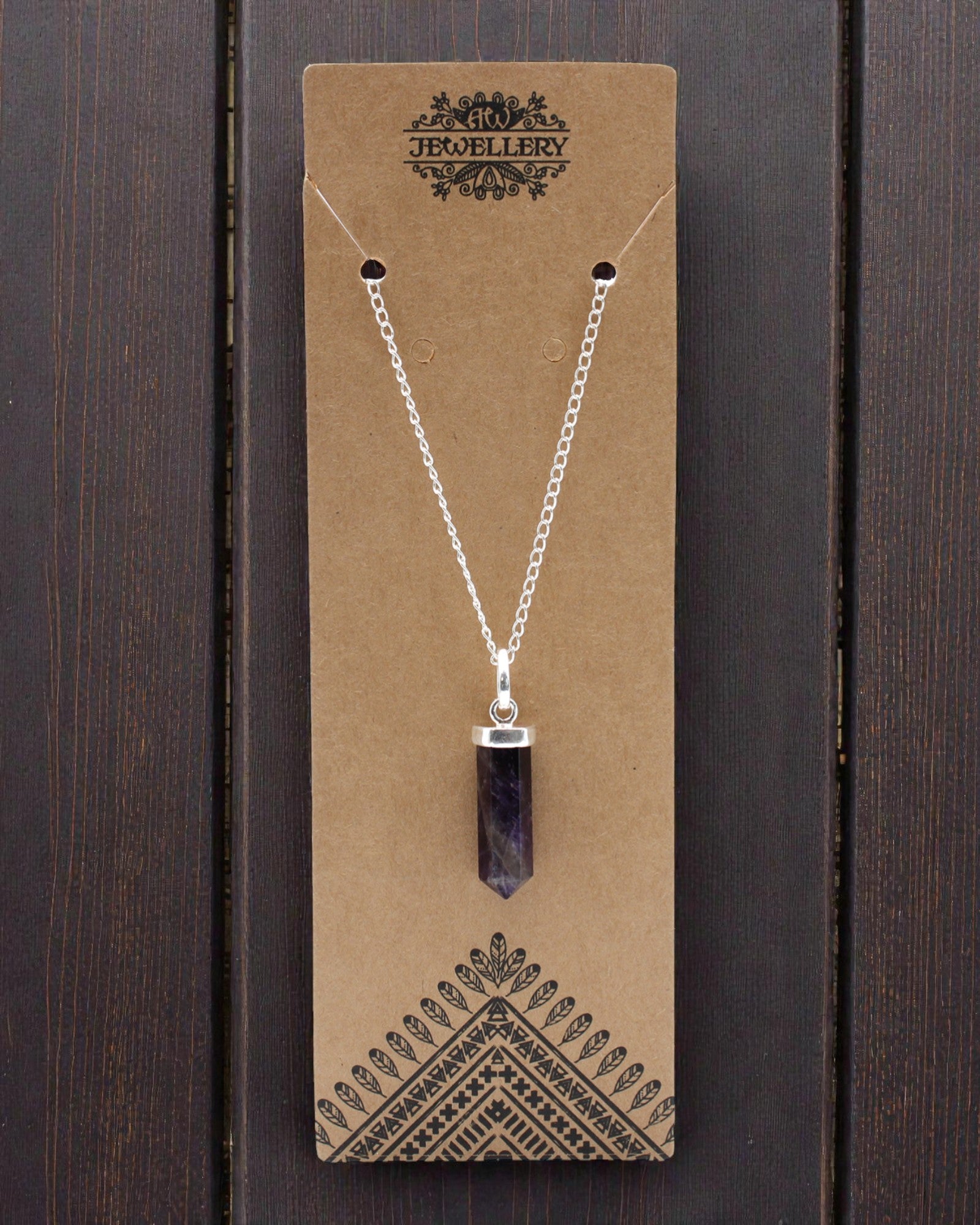 Amethistpunt – Klassieke puntvormige hanger van amethist