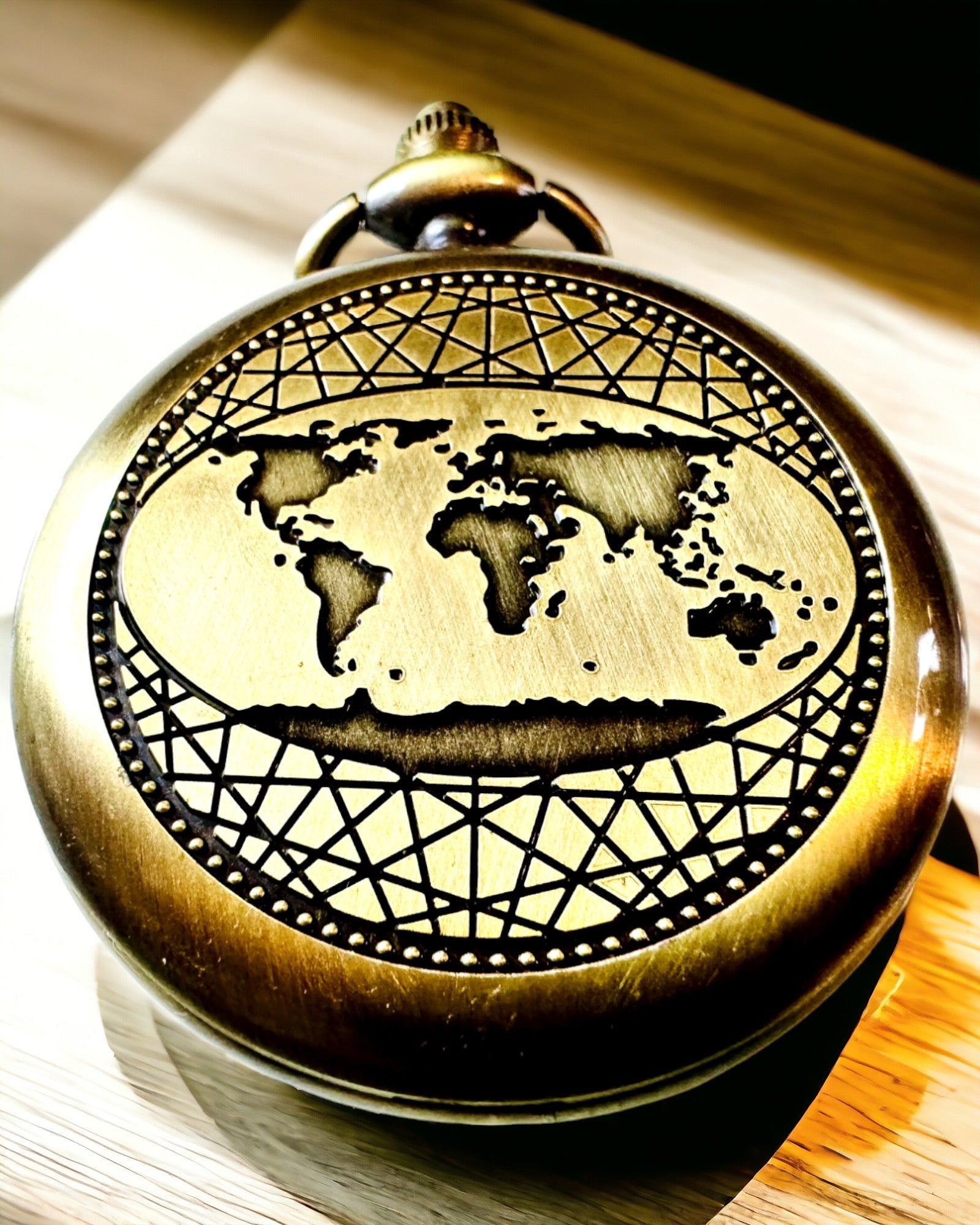 Zakkompas Retro met New York-thema – Multifunctioneel, Elegant Kompas met Afbeelding van het Vrijheidsbeeld