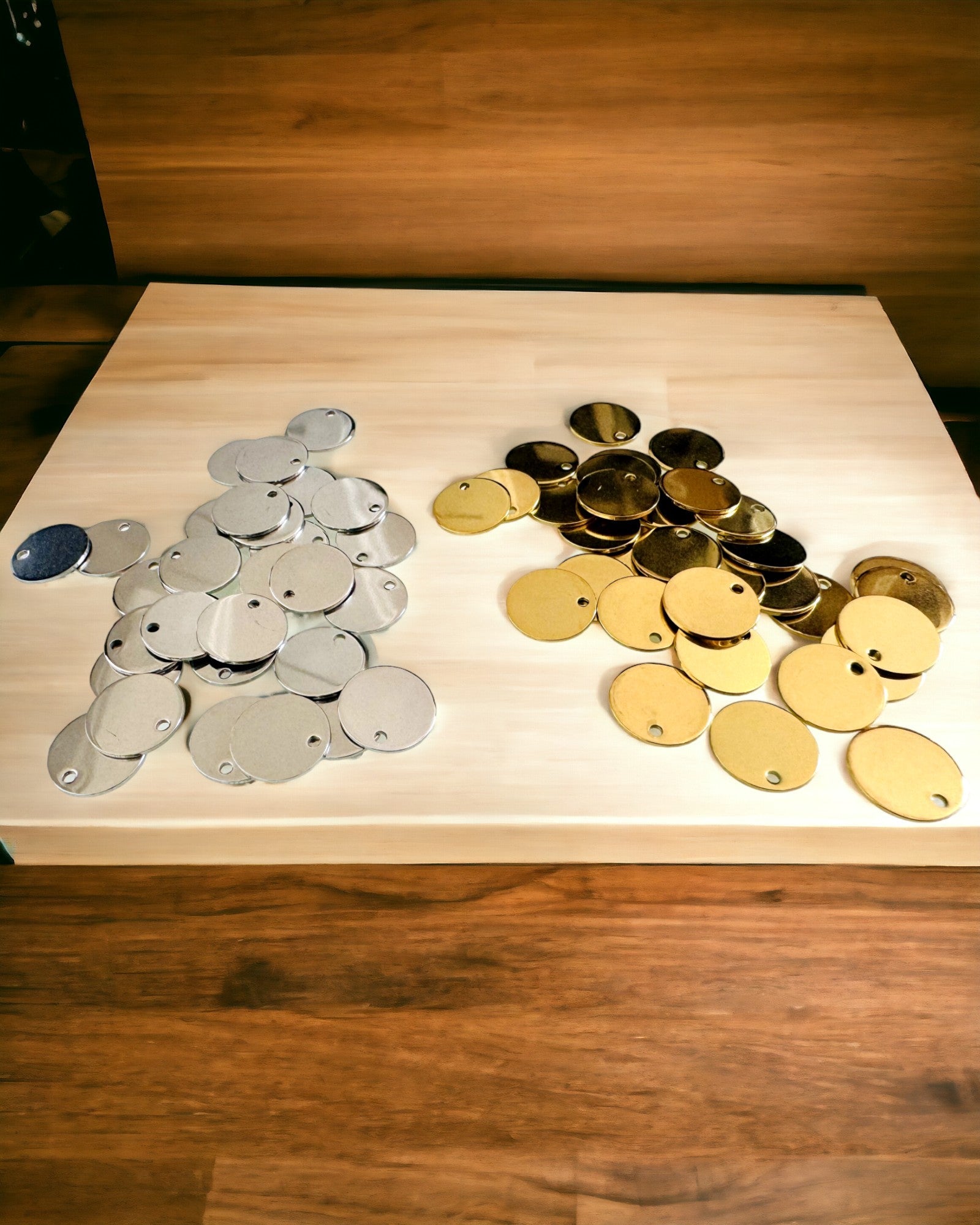 Ronde Hanger van Roestvrij Staal als cadeau met de mogelijkheid tot Personalisatie, graveren