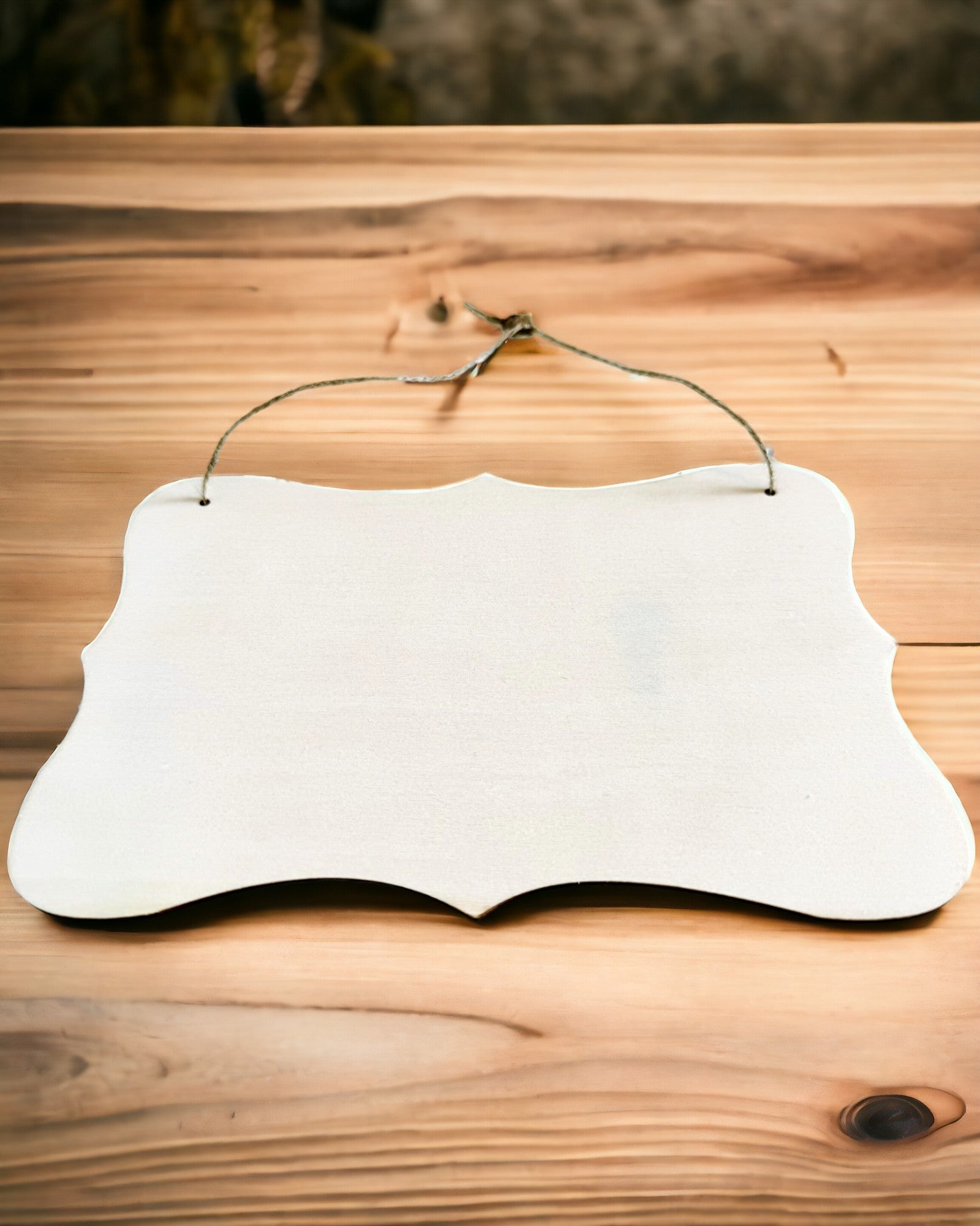 Houten Decoratieve Hanger met Personaliseringsmogelijkheid – Verschillende Vormen