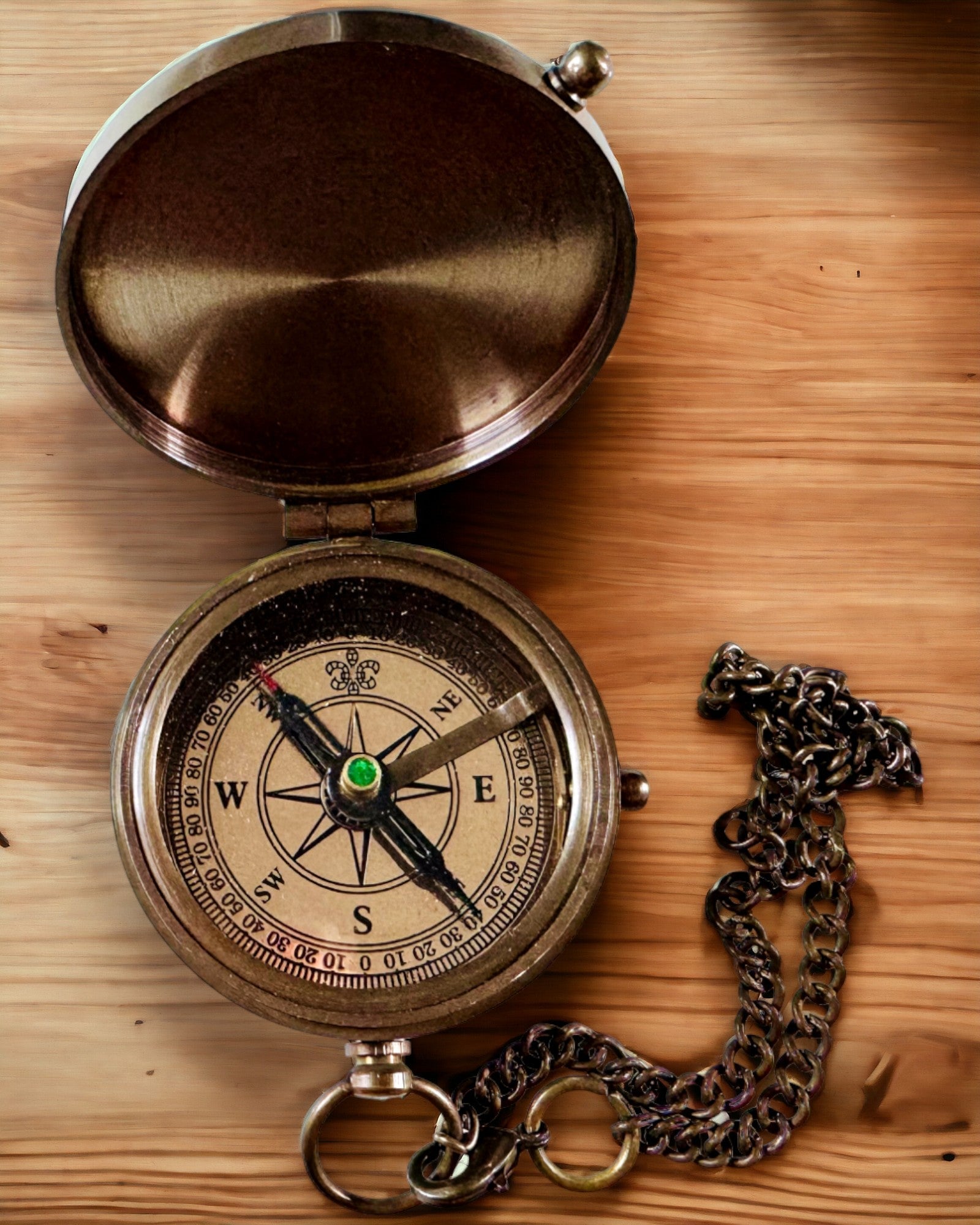 Kompas Indyjski Odysseus – Retro Explorer Parel - mogelijkheid tot graveren