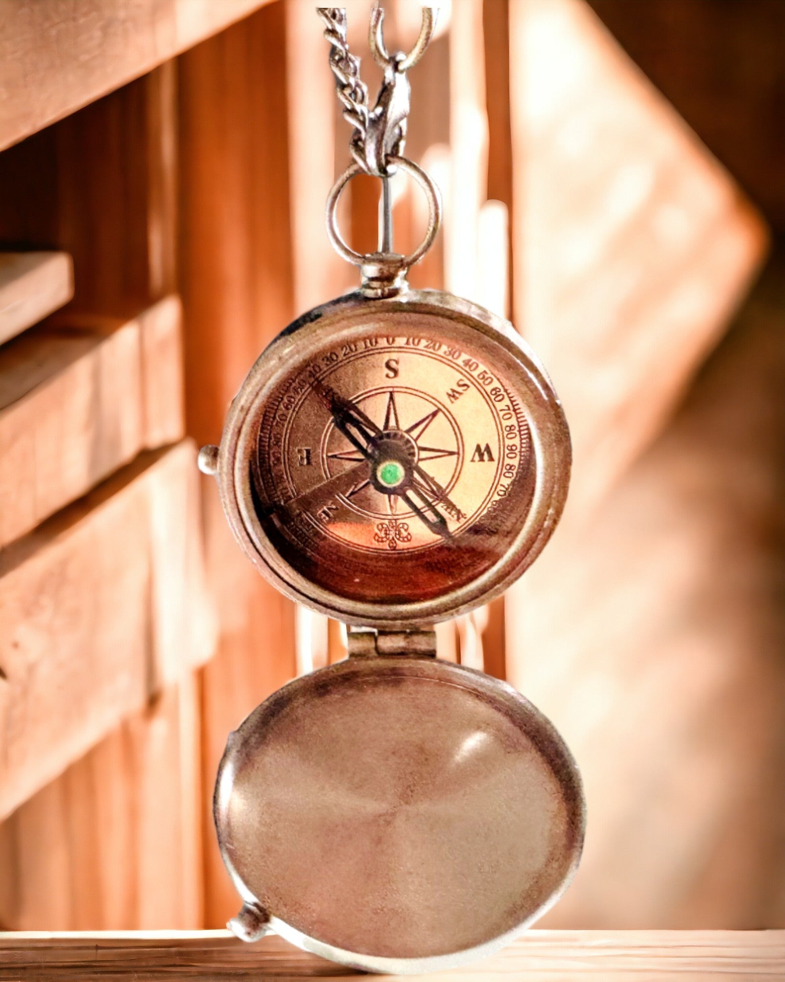 Kompas Indyjski Odysseus – Retro Explorer Parel - mogelijkheid tot graveren