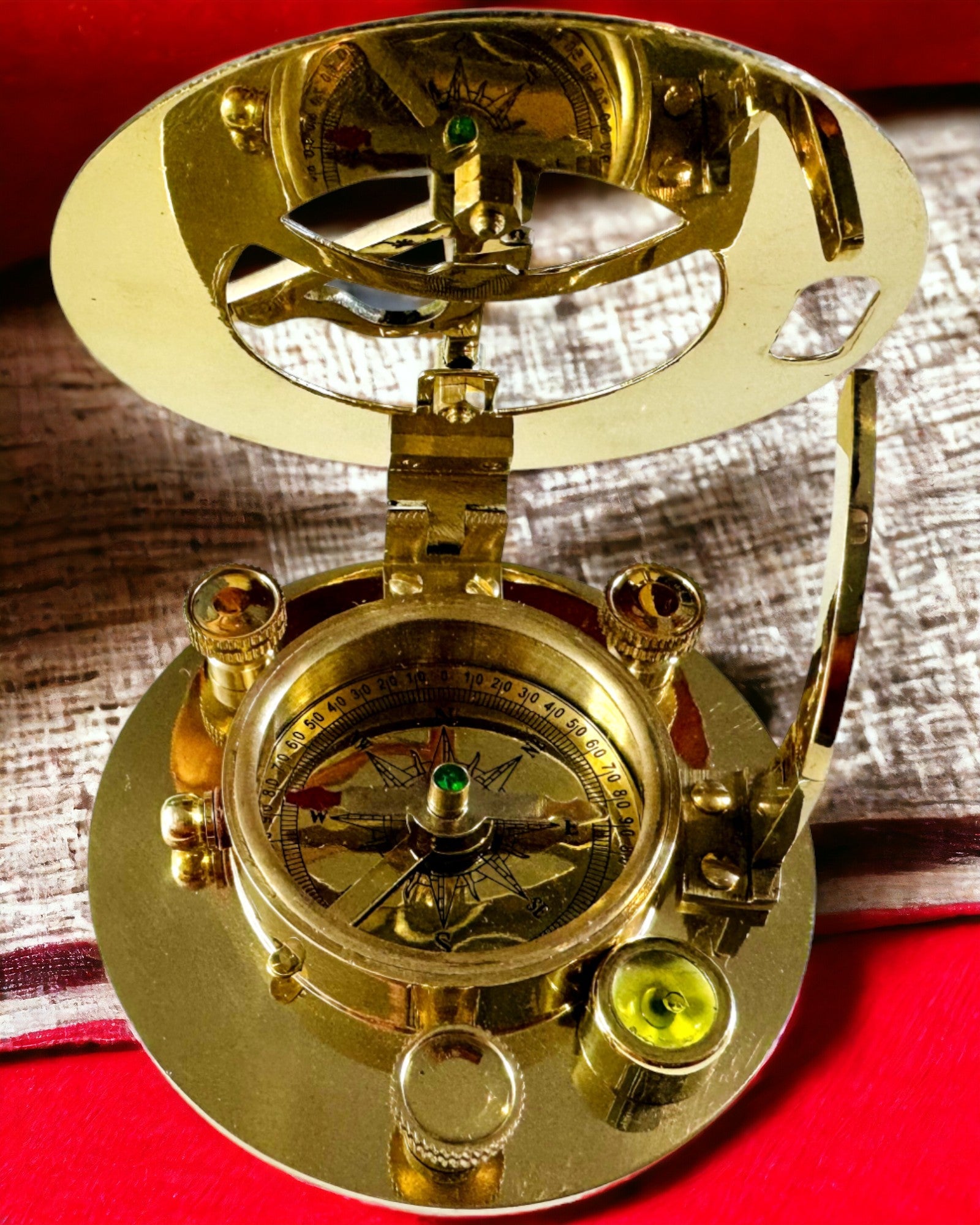 Navigatiekompas met Sextant en Personaliseringsmogelijkheid - Maritiem XL