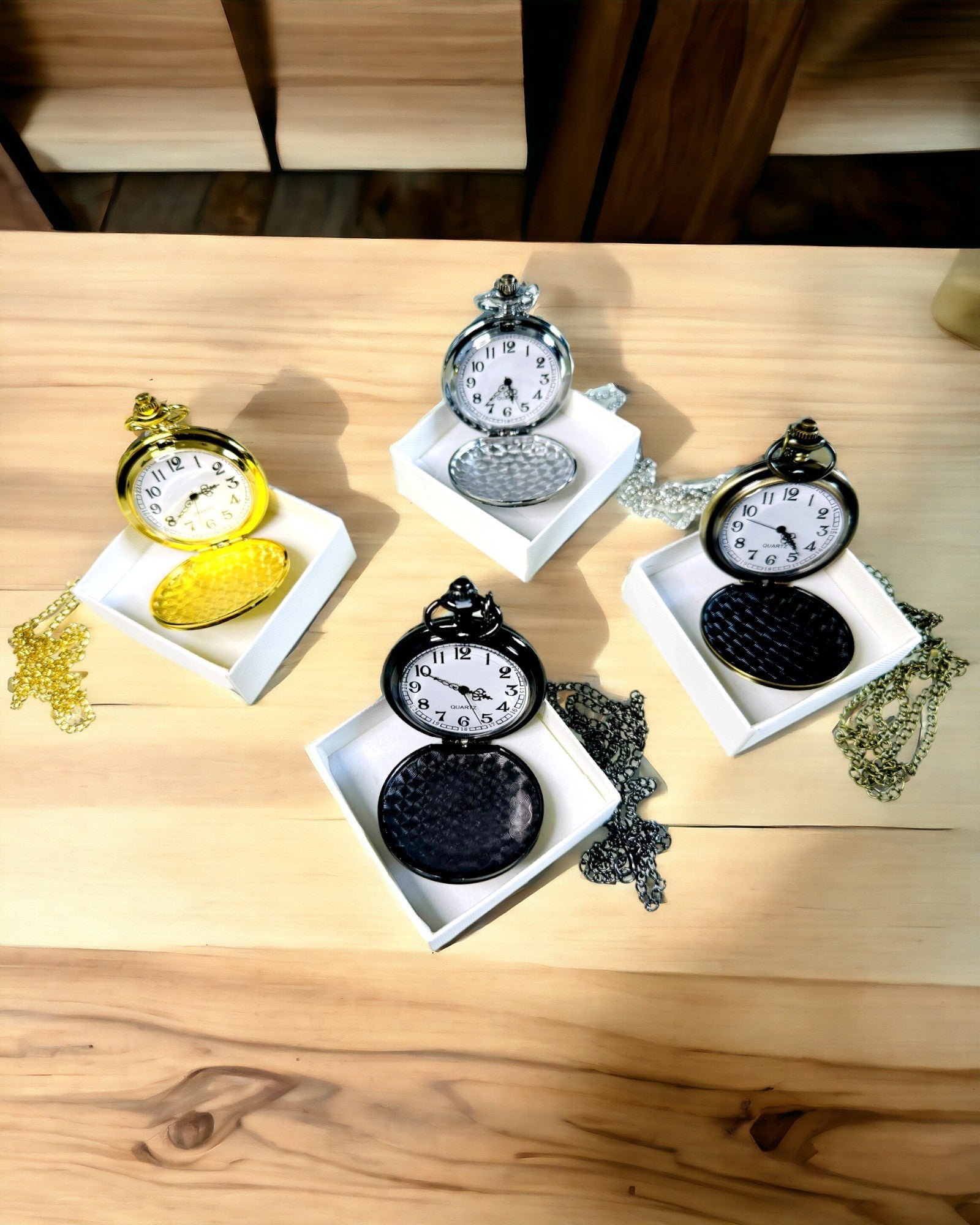 Klassieke Zilveren Zakhorloge met Graveeroptie