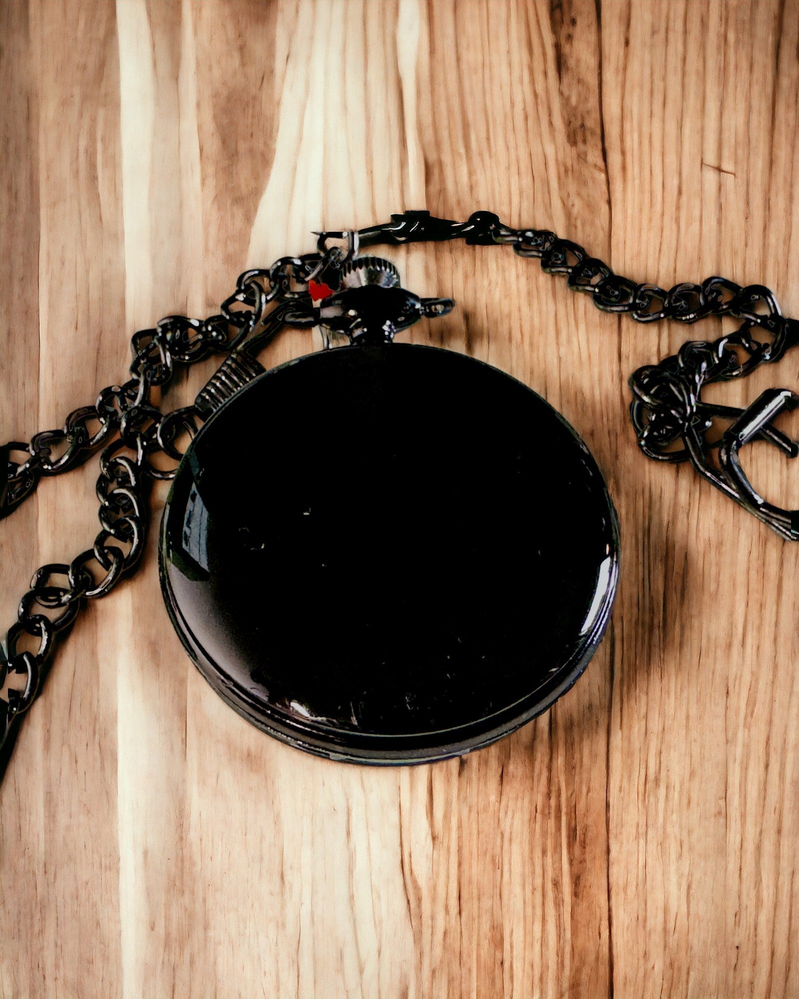 Zwarte zakhorloge "Elegancja Czasu" met personalisatieoptie