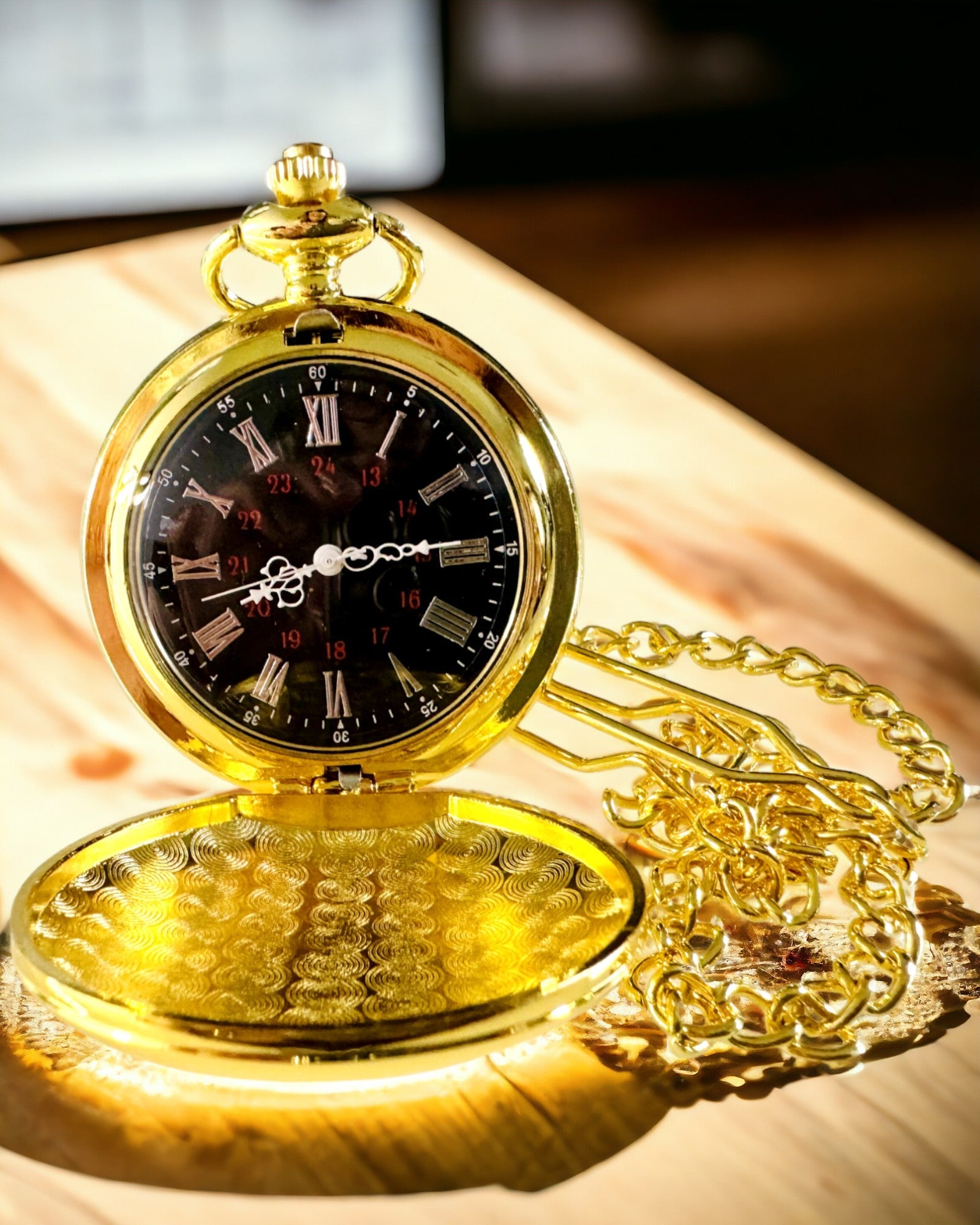 Gouden Zakhorloge met Graveermogelijkheid