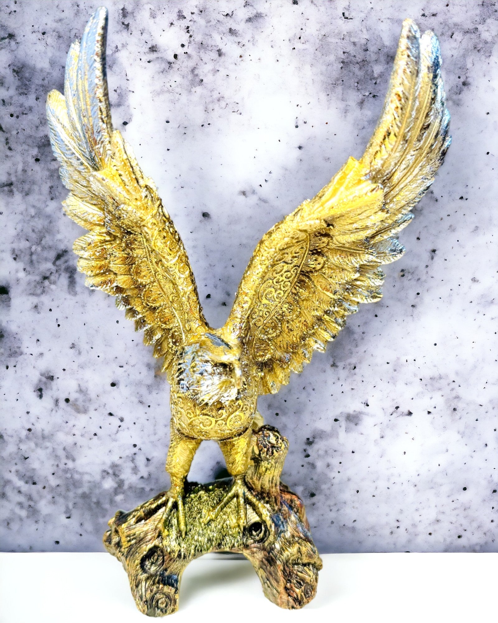 Statuet "Gouden Adelaar" met Personaliseringsoptie - Decoratie van Hars