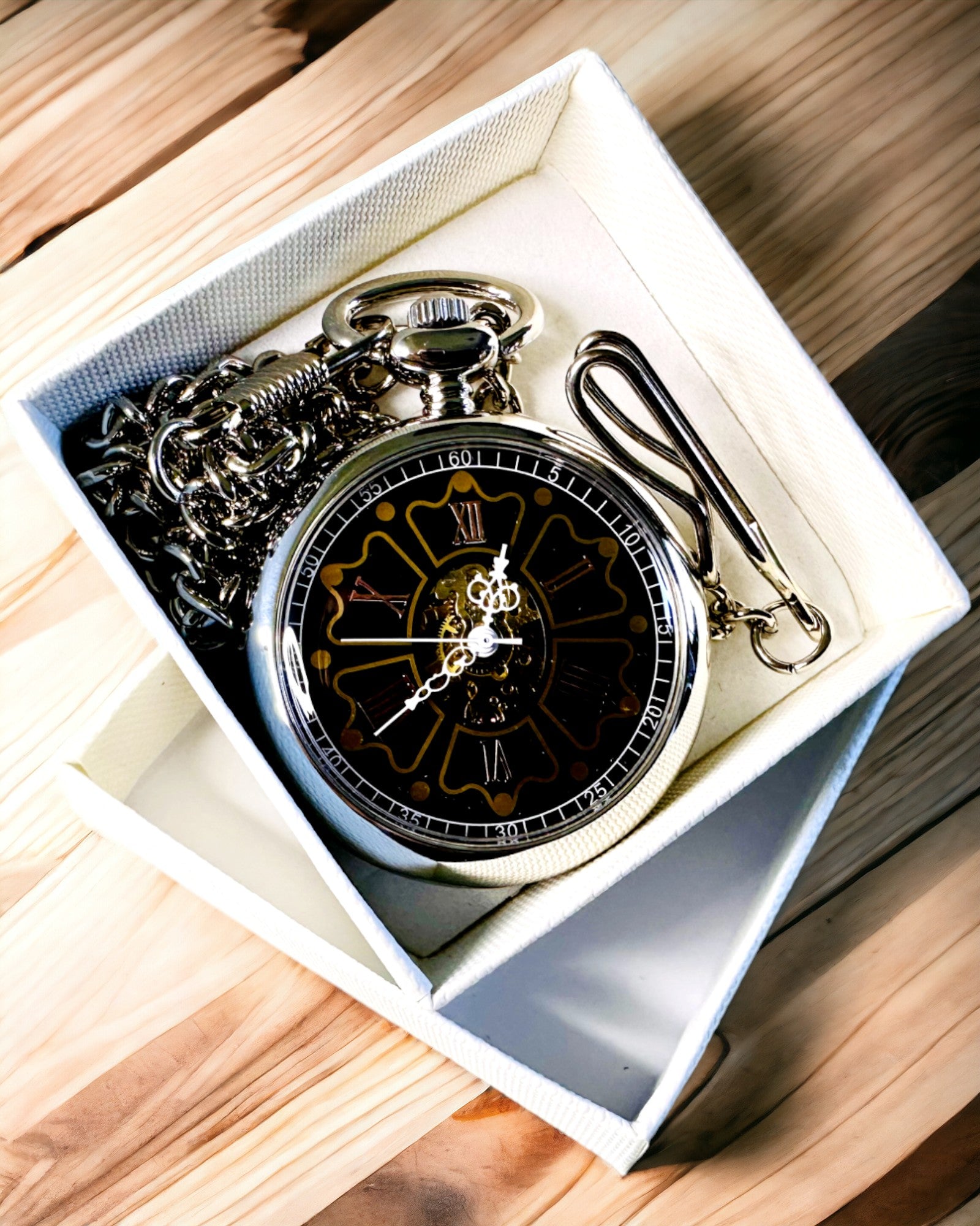 Vintage Zakhorloge met Graveermogelijkheid