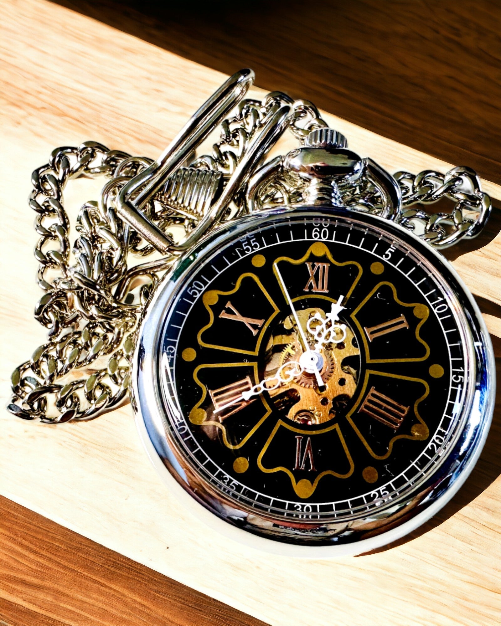 Vintage Zakhorloge met Graveermogelijkheid