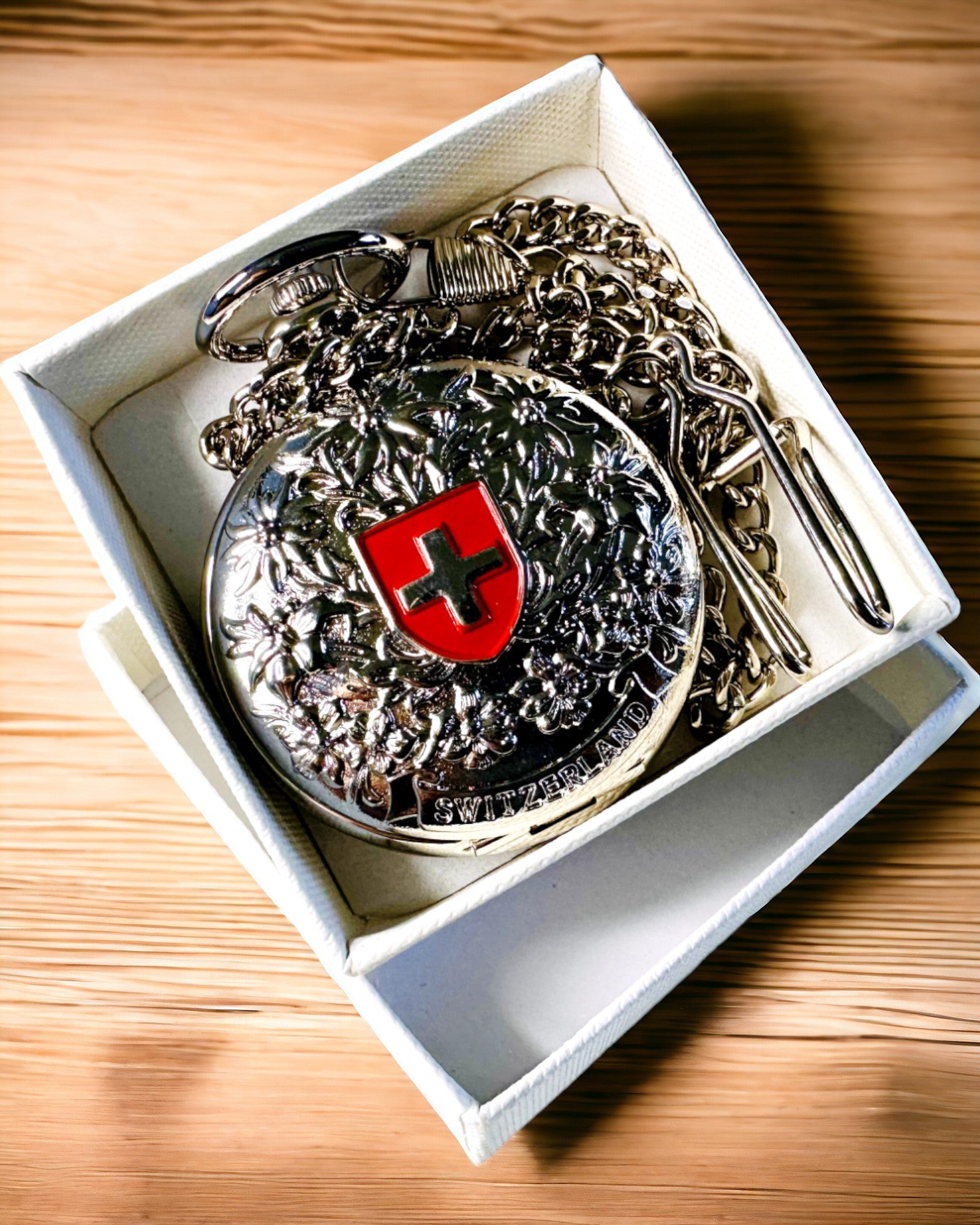 Zakhorloge "Heritage Helvetia" met Graveermogelijkheid