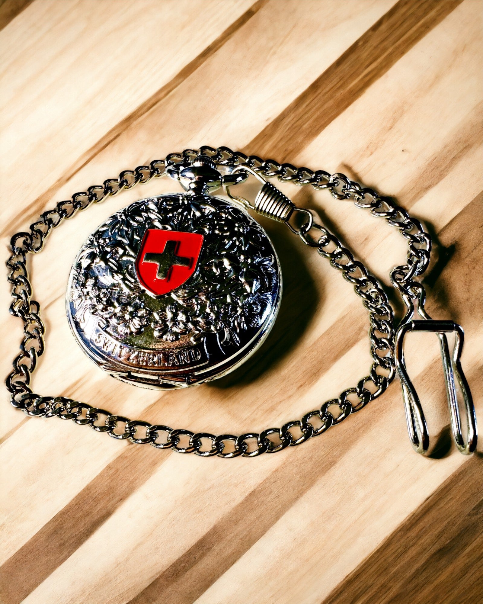 Zakhorloge "Heritage Helvetia" met Graveermogelijkheid