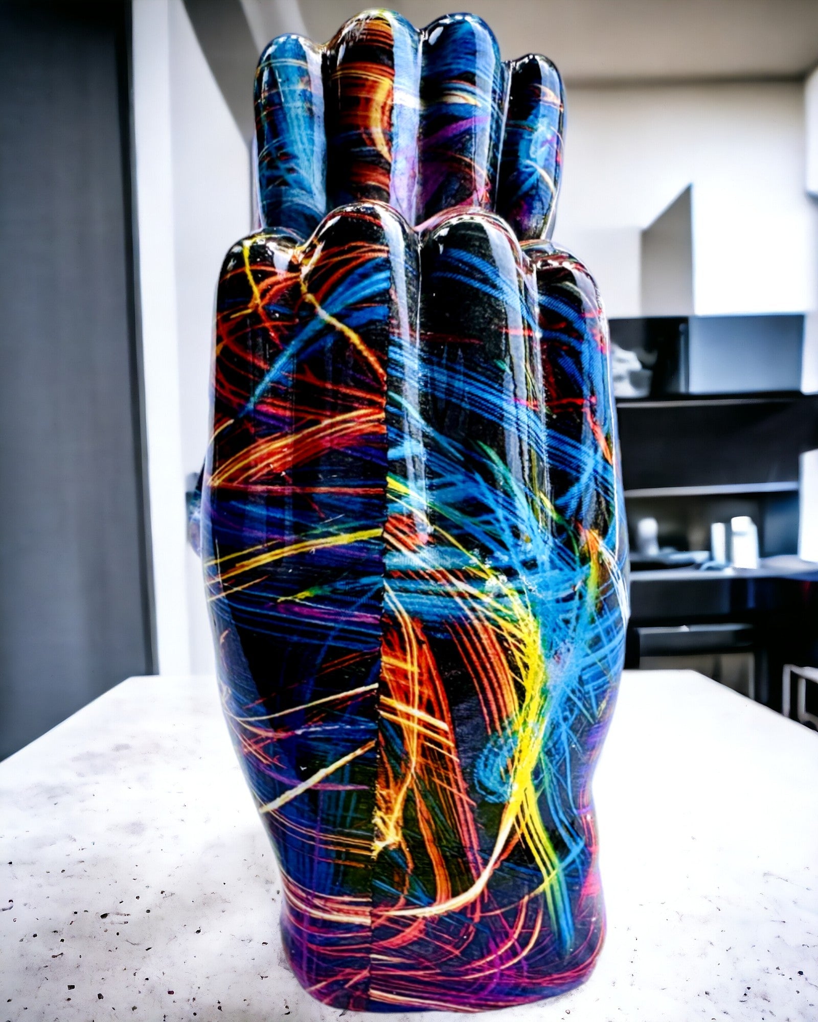 Kalejdoskop Hart – Handgemaakte Harsdecoratie met Gravureoptie