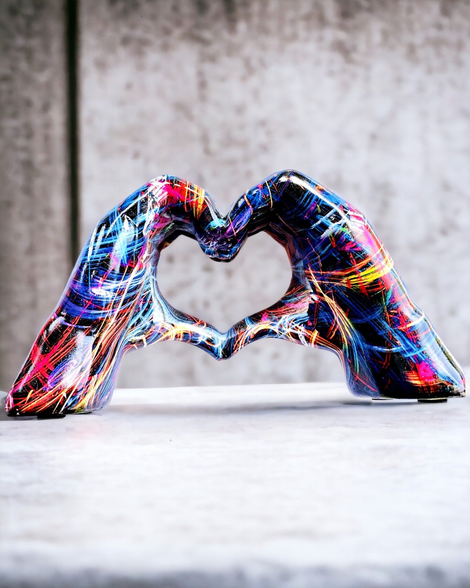 Kalejdoskop Hart – Handgemaakte Harsdecoratie met Gravureoptie