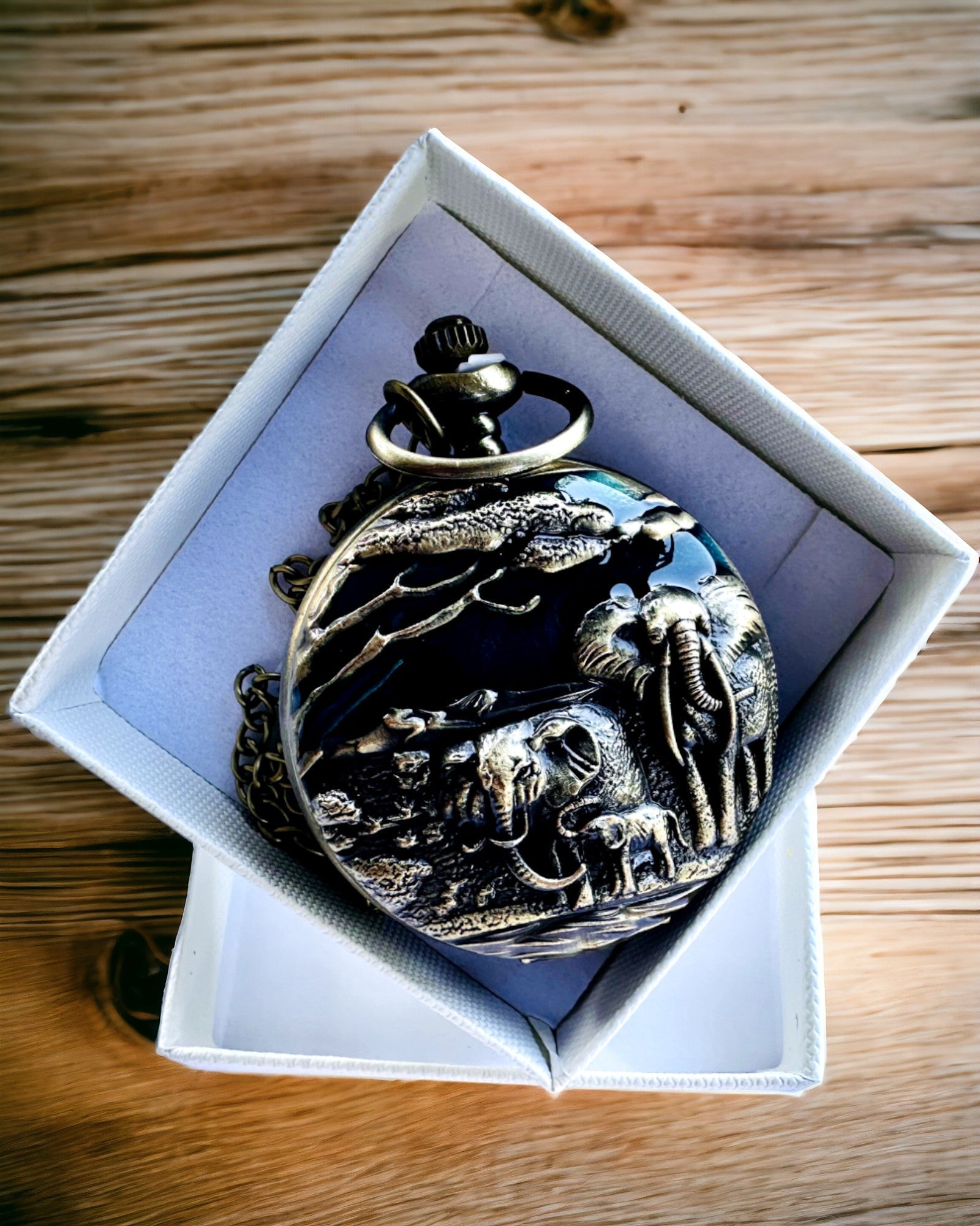 Zakhorloge "Vintage Explorer" met Graveermogelijkheid