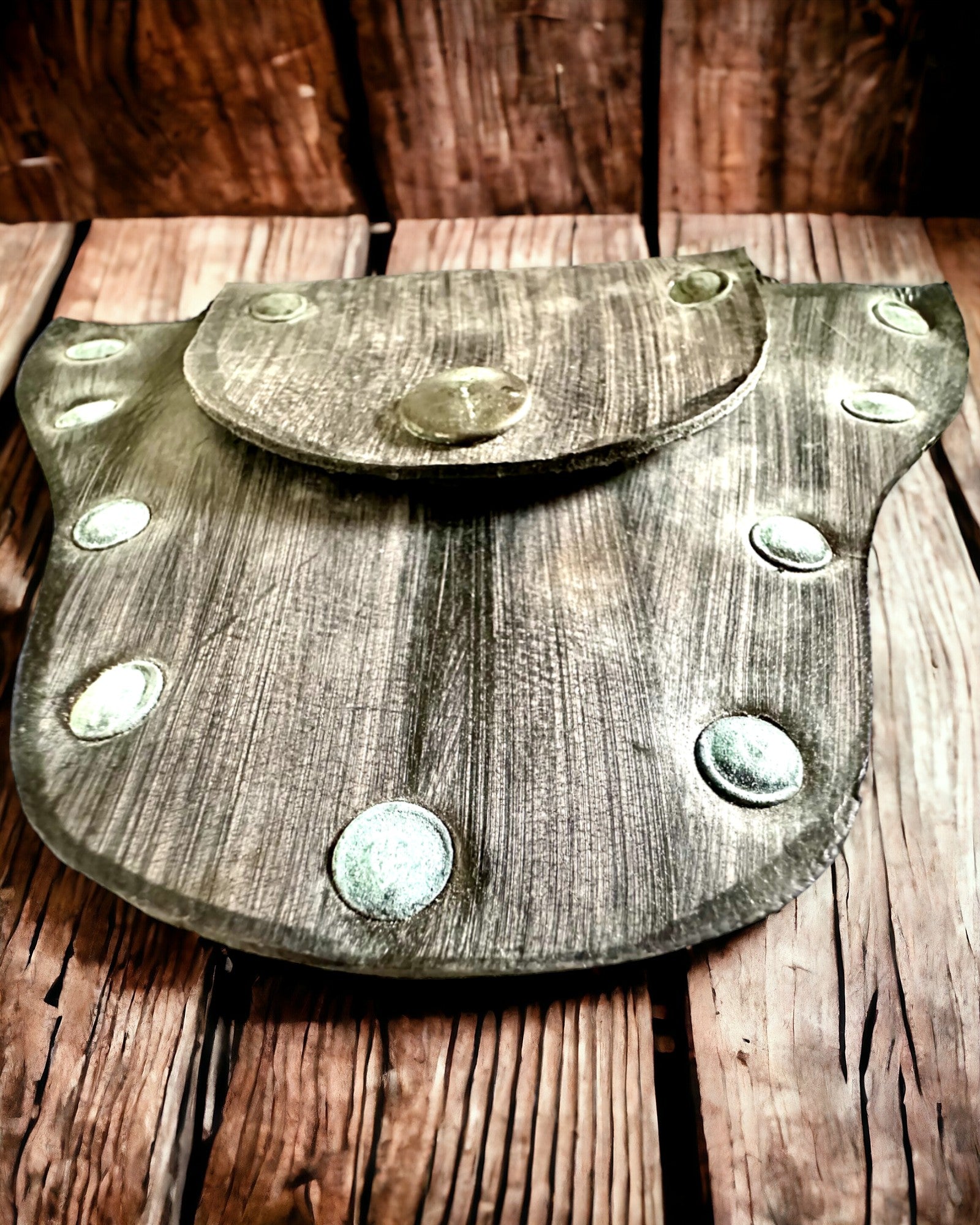 Boszakje van het Boskaboutertje - Handgemaakt Klein Leren Zakje