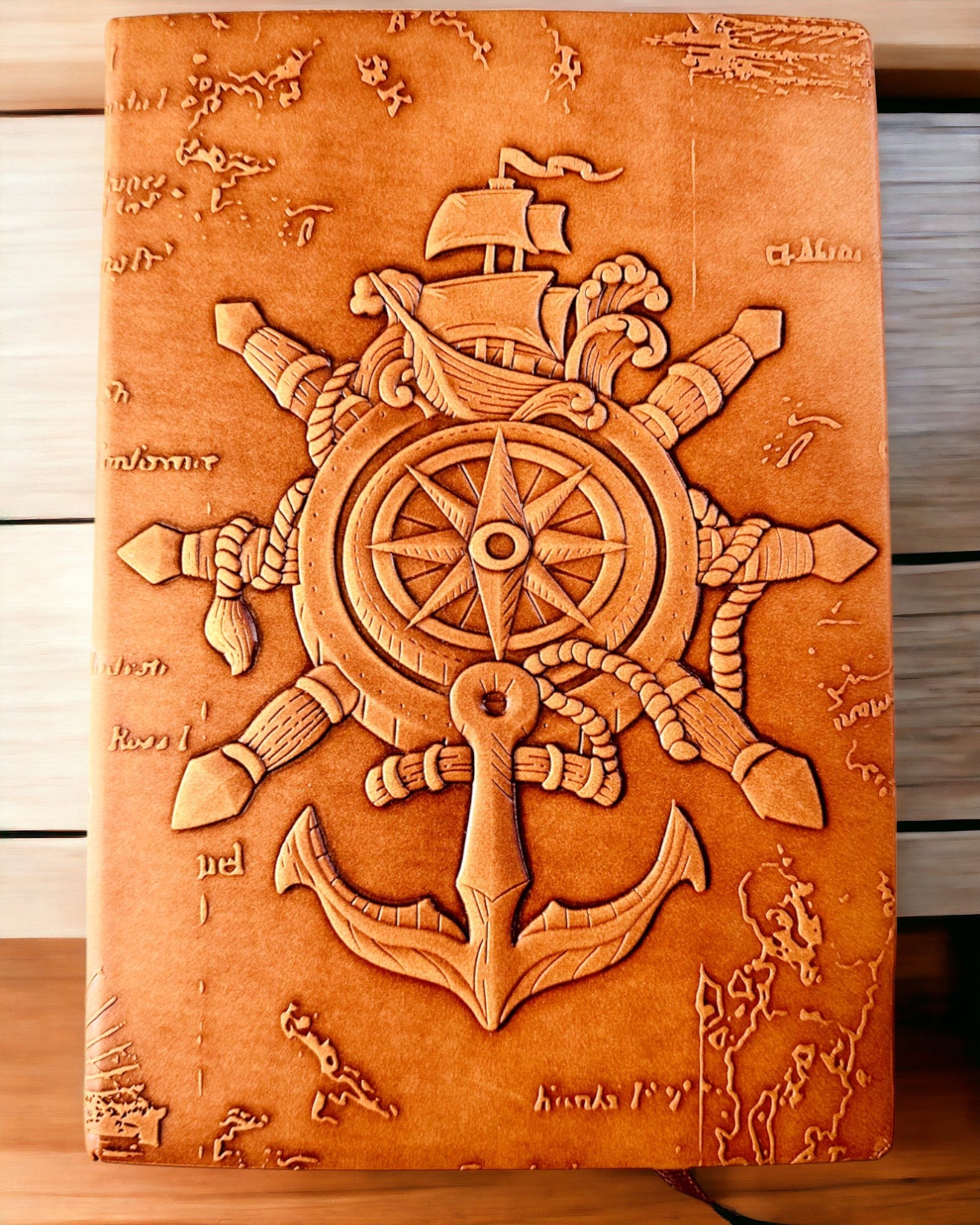 Notitieboekjes met nautisch thema "Nautica" met de optie voor personalisatie door middel van gravure, als cadeau