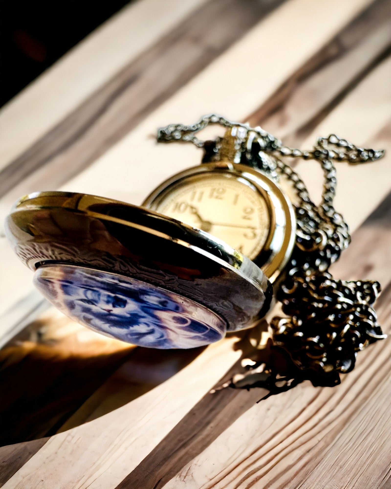 Zakhorloge "Sterrenkat" met Graveermogelijkheid, 2 Kleuropties Beschikbaar