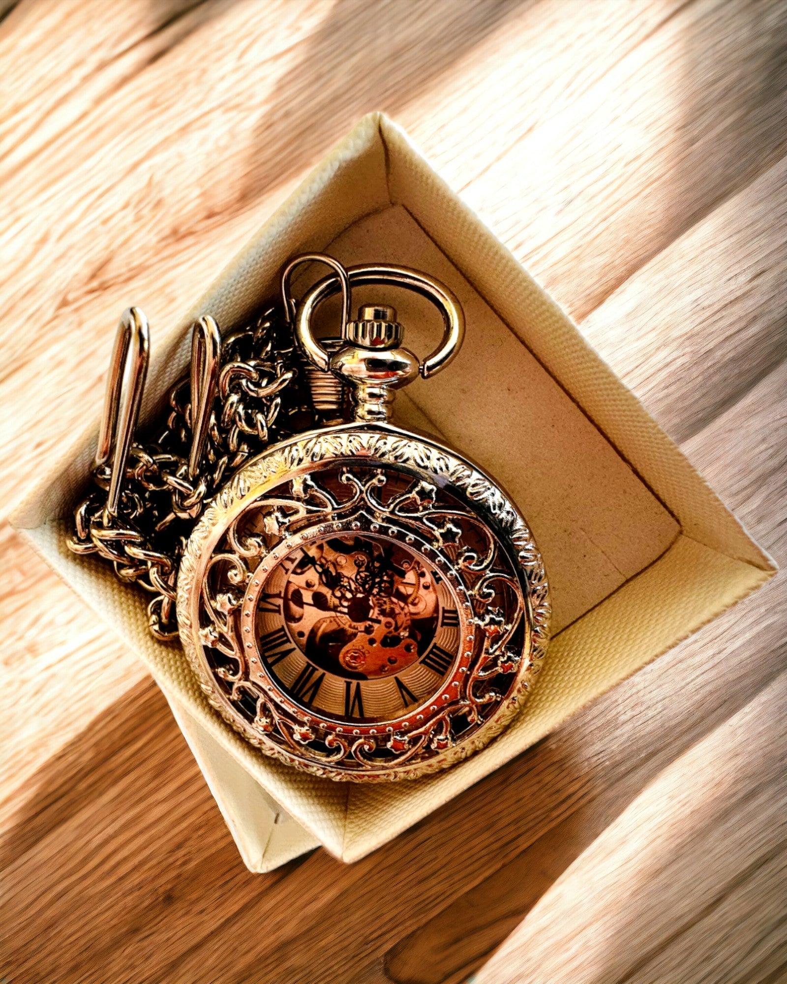 Zilveren zakhorloge "Vintage Elegance" met mogelijkheid tot personalisatie met gravure