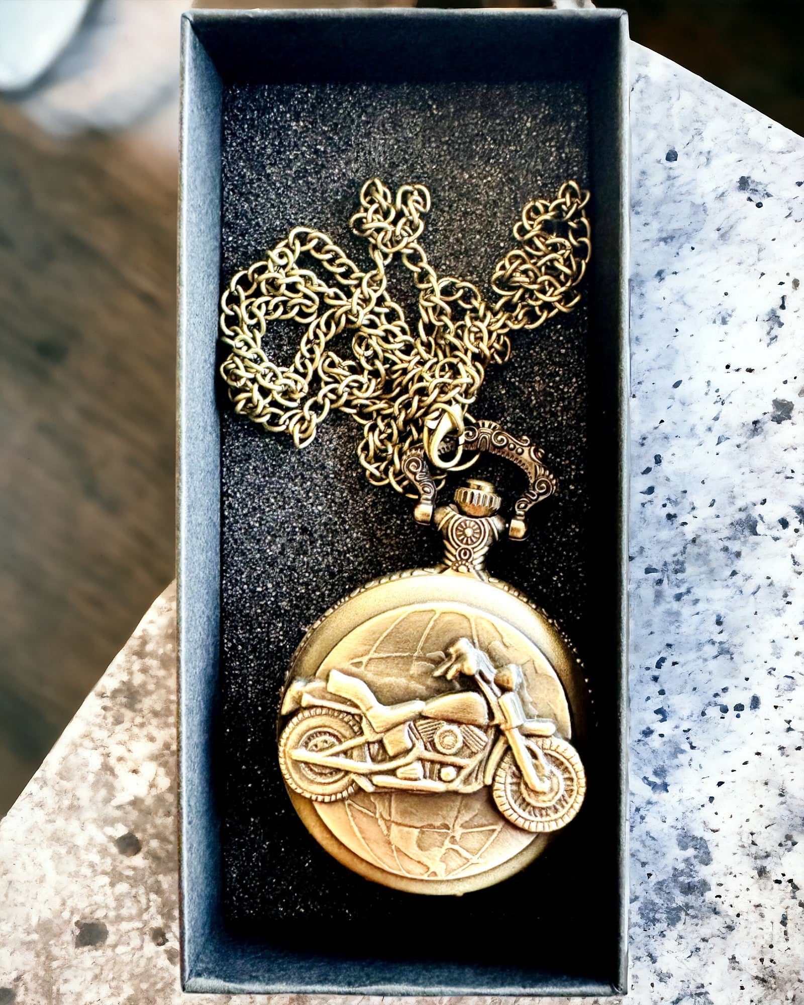 Zakhorloge "Motorrijder Elegant" – Graveren