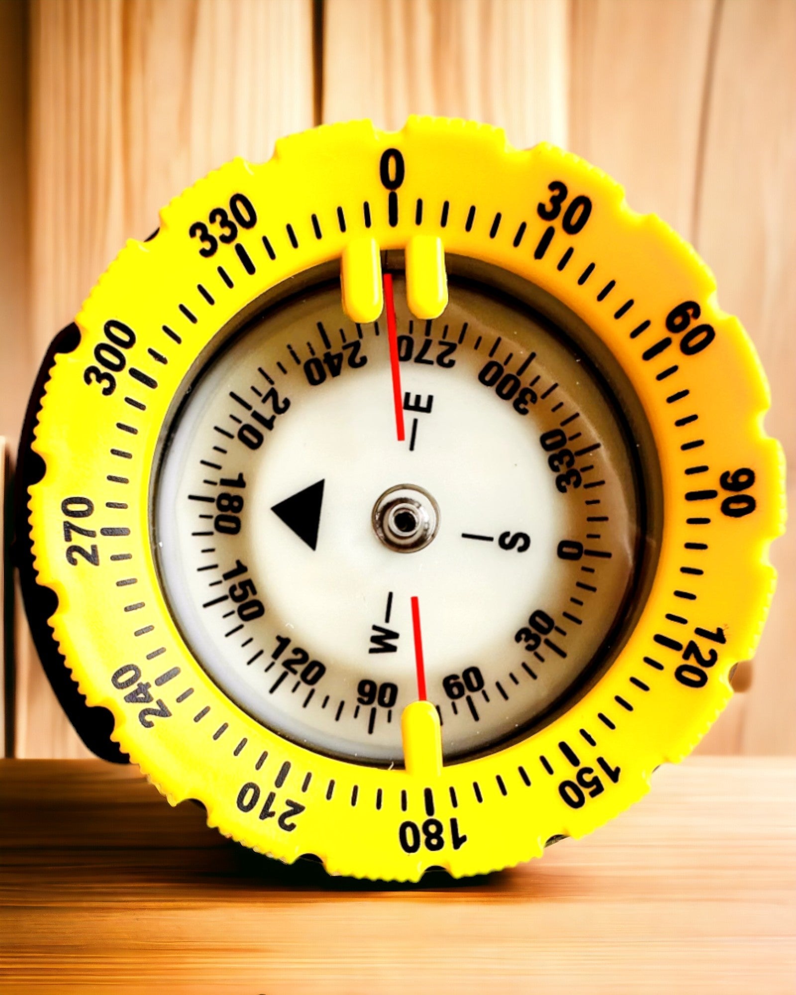 Duikkompas AquaGuide - waterdicht kompas met luminescentiefunctie en flexibele band, mogelijkheid tot personalisatie