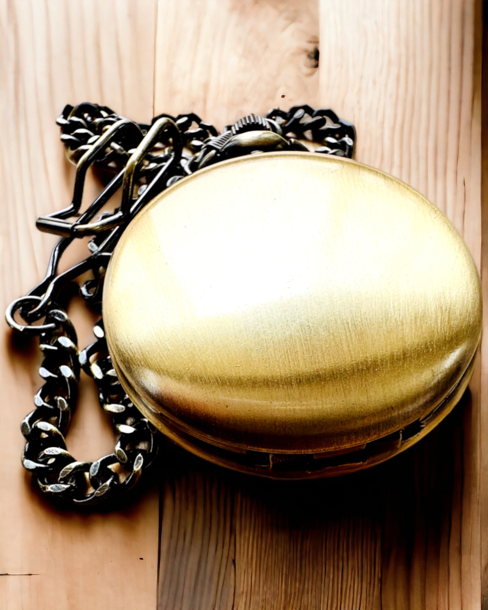 Klassieke zakhorloge "Vintage Elegance", kleur goud, mogelijkheid tot personalisatie met gravure