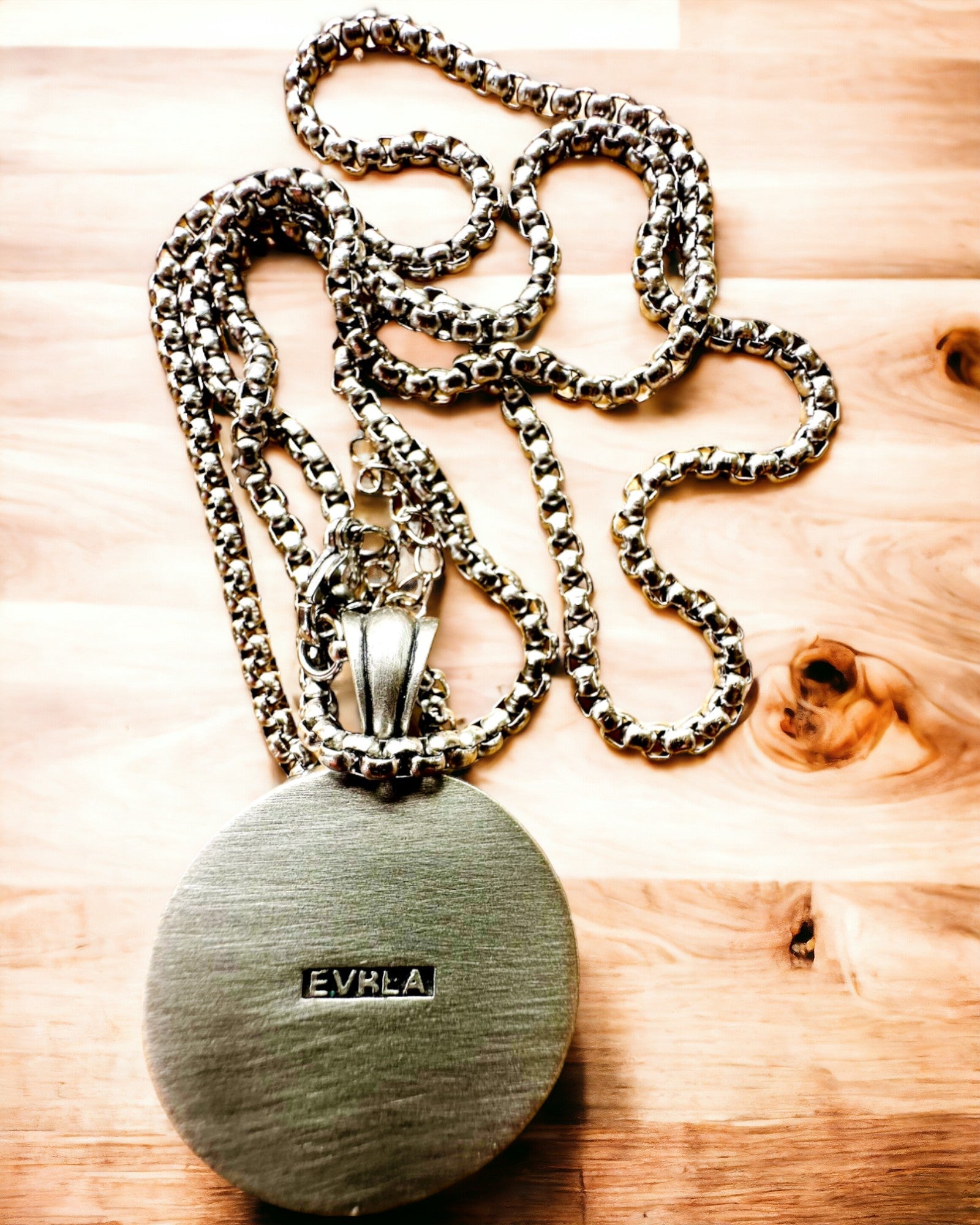 Kompas Ketting "Eurla" - mogelijkheid tot personalisatie met gravure