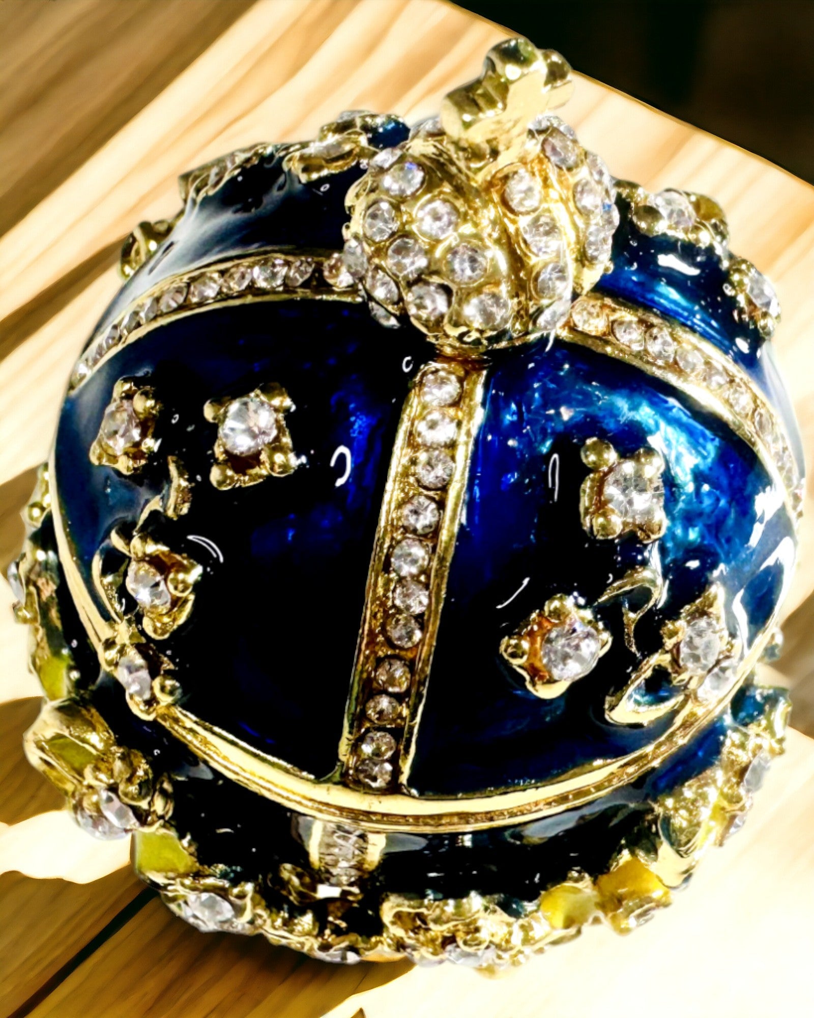 Sieradendoos 'Keizerlijk Ei' Faberge – Vintage Stijl, Decoratieve Accessoirehouder